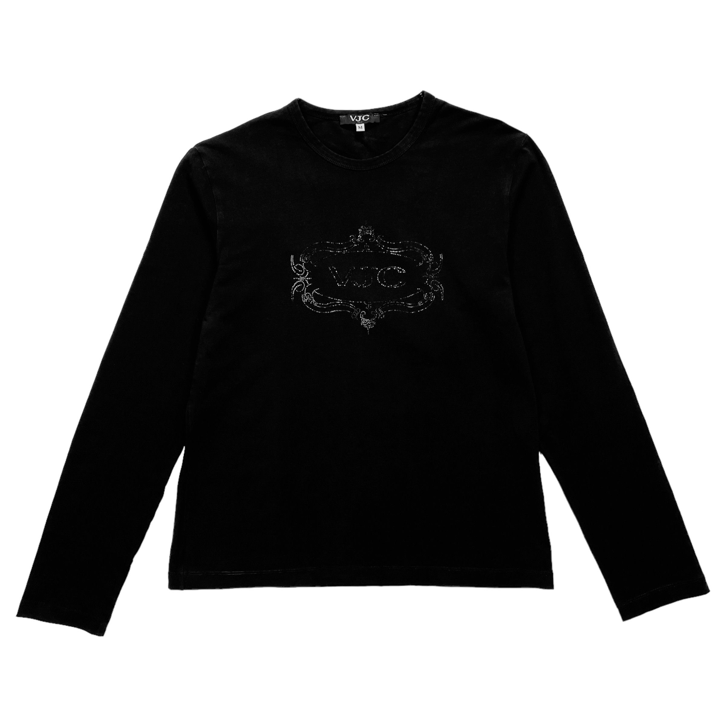 Versace Jeans Couture Versace Jeans Couture Rhinestone Graphic Logo L/ S T-Shirt Size M / US 6-8 / IT 42-44 - 1 Thumbnail