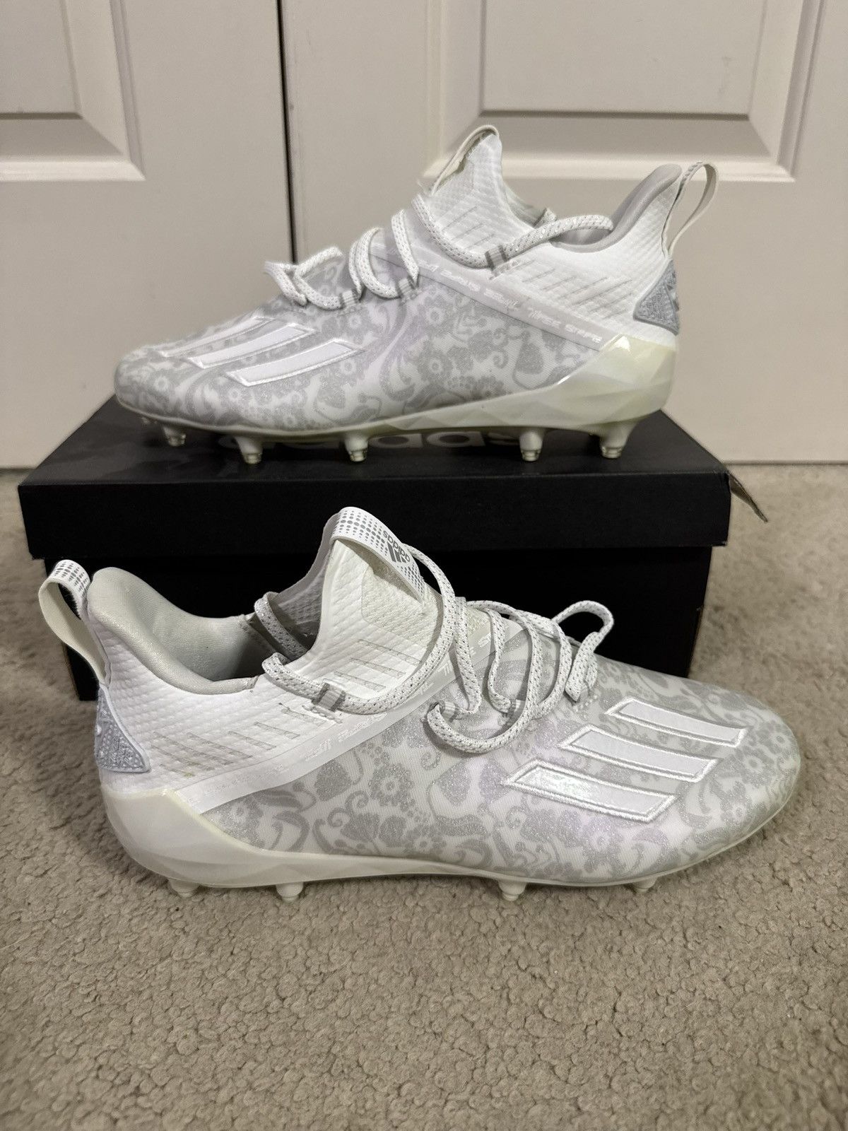 ③結 Adidas Adizero Cleat New Reign Clear Grey