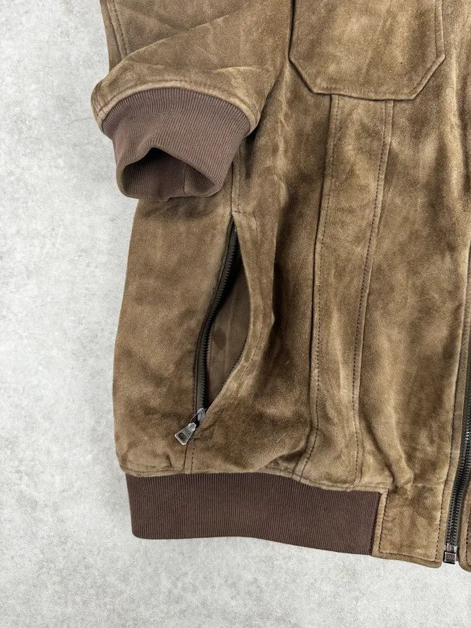 Prada AW2007 Prada Beige Brown Suede Front Pockets Leather Jacket Size US L / EU 52-54 / 3 - 8 Thumbnail