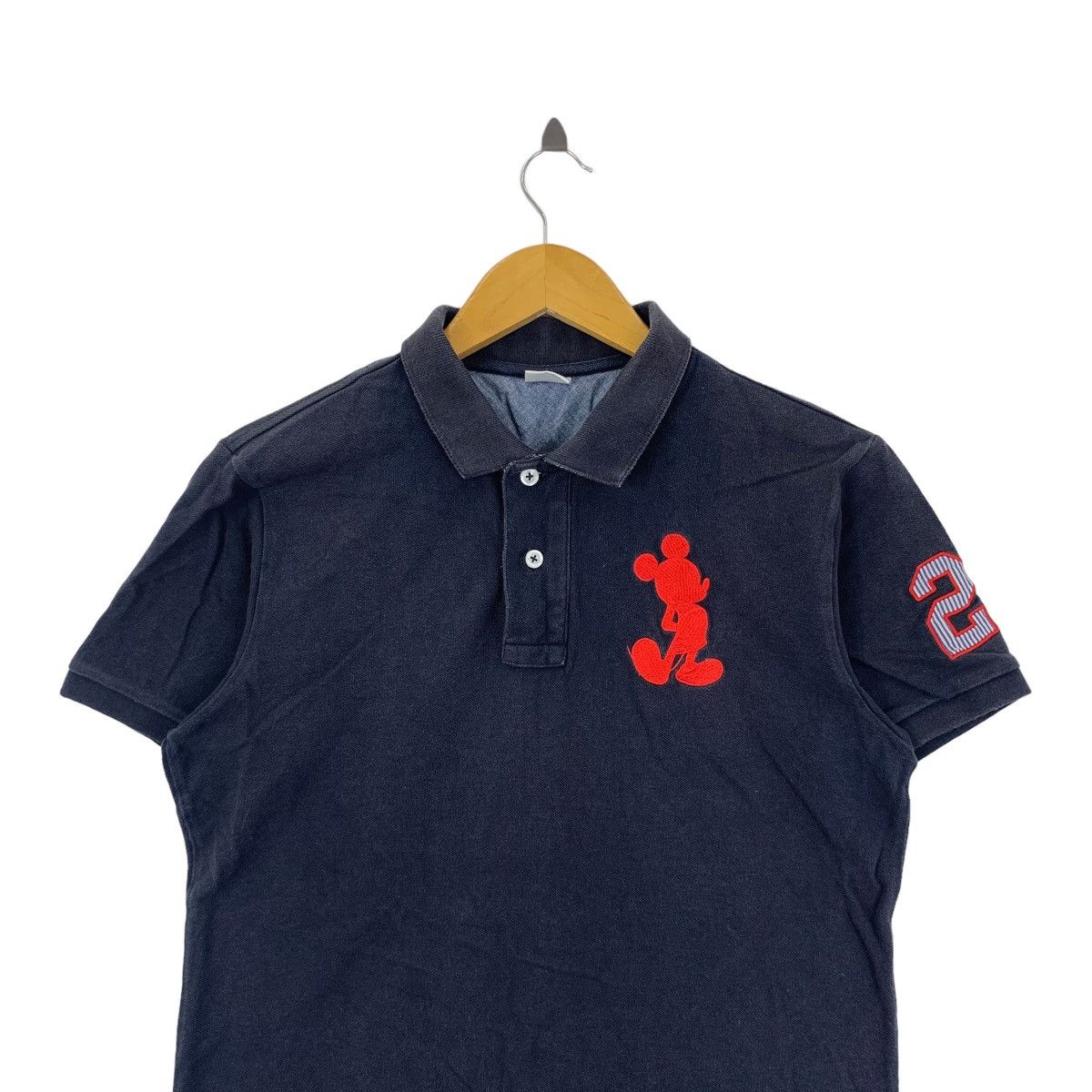 Disney IGNIO x MICKEY MOUSE Embossed Polo Tee Shirt Size M / US 6-8 / IT 42-44 - 2 Thumbnail