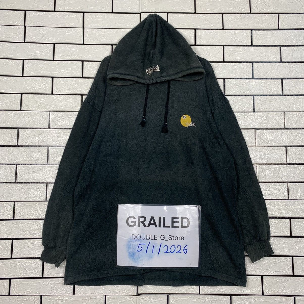 Vintage 📌Vintage Hoodie Anorak Pull Over 8 Eight Balls Streetwear Size US M / EU 48-50 / 2 - 1 Thumbnail