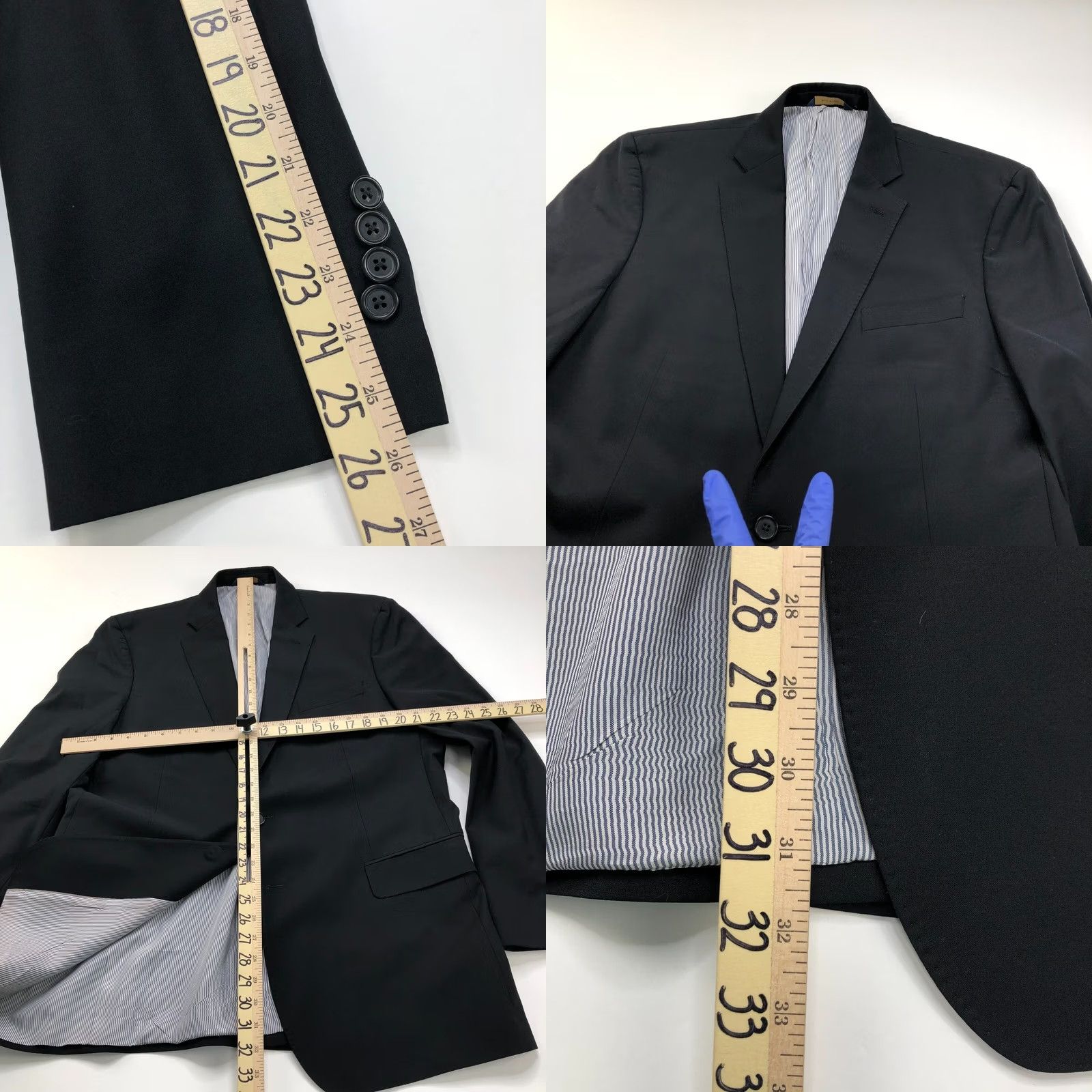 Brooks Brothers Brooks Brothers Explorer Madison Fit Long Button Blazer Jacket 45 Black Men Size 48R - 8 Thumbnail