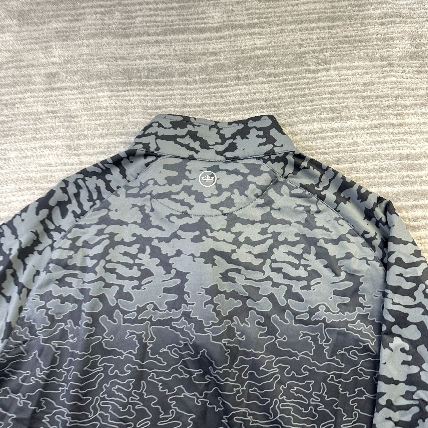 Peter Millar Peter Millar Sweater Mens Medium Camo Quarter Zip Crown Sport Golf Lake Nona Size US M / EU 48-50 / 2 - 7 Thumbnail