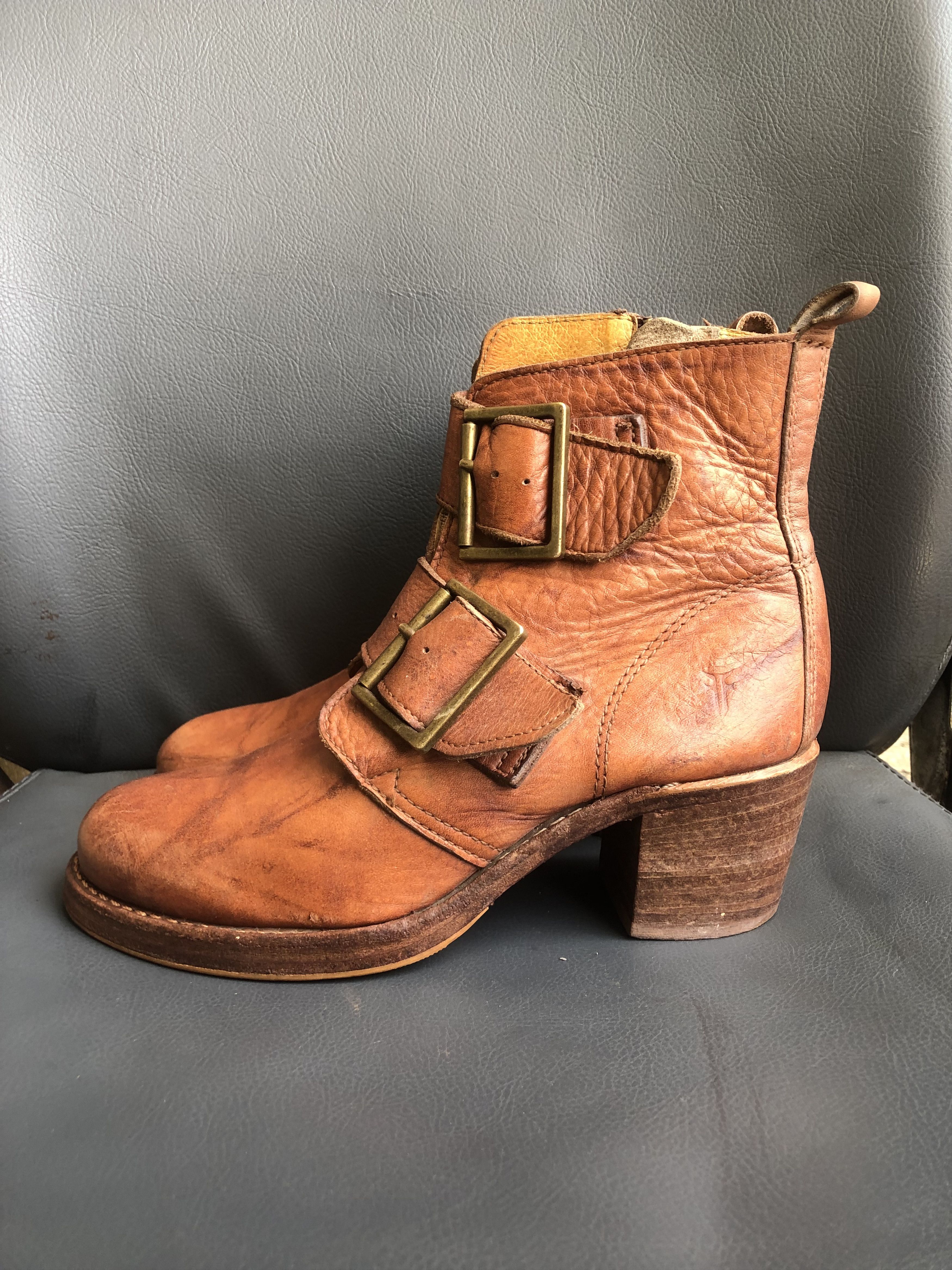 Frye Frye Brown Leather Women’s Boots Size 7 US Made in USA Size US 7 / IT 37 - 2 Thumbnail