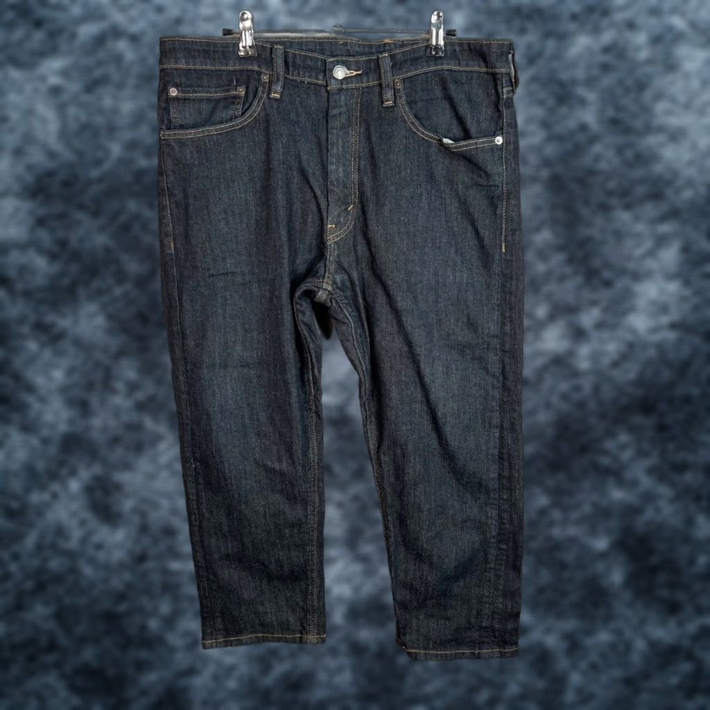 Levi's Levi's 505 Jeans Mens 36 Blue Dark Wash Denim Straight Regular Fit Cotton Blend 5-Pocket Size US 36 / EU 52 - 1 Thumbnail