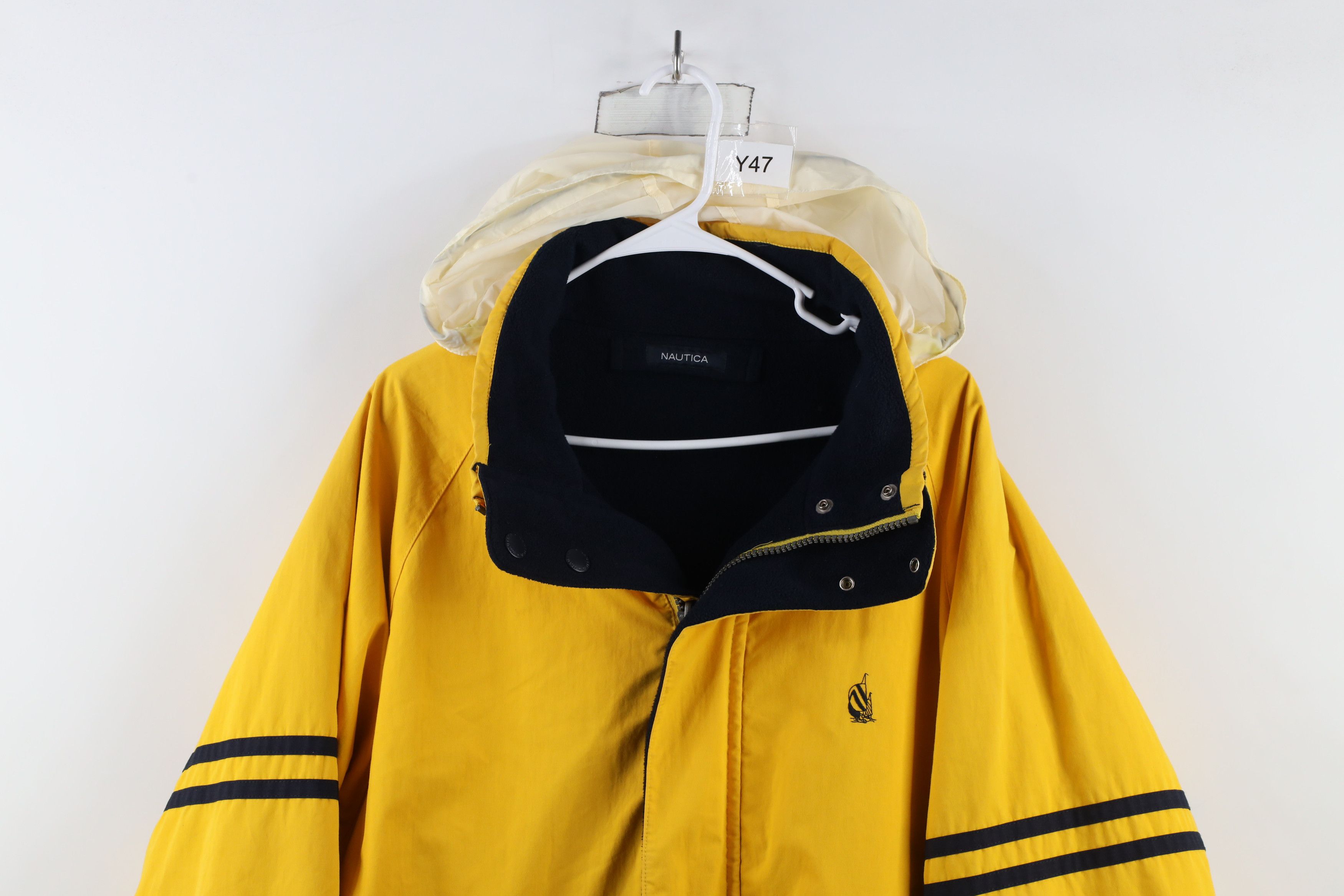 Nautica × Vintage Vintage 90s Nautica Reversible Hooded Sailing Jacket Coat Size US XL / EU 56 / 4 - 10 Thumbnail