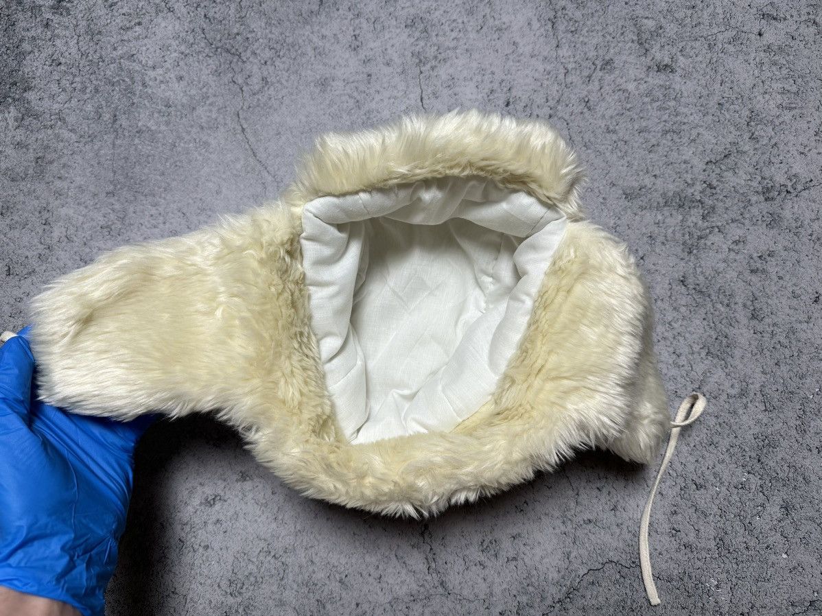 Hysteric Glamour Vintage Y2K White Fuzzy Ushanka Beanie Hat Mohair Faux Fur Size ONE SIZE - 8 Thumbnail