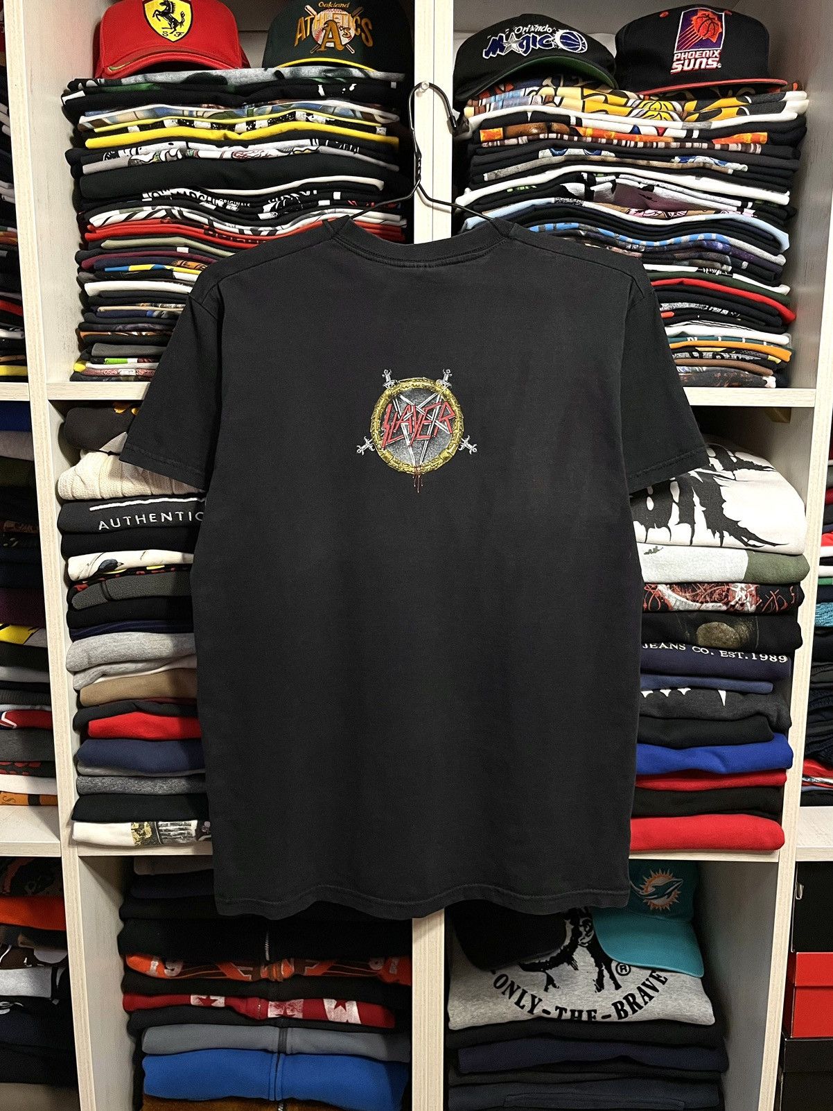 Band Tees Vintage 2003 Slayer Y2K Metal Rock Band Faded T-Shirt M/L Size US L / EU 52-54 / 3 - 2 Thumbnail