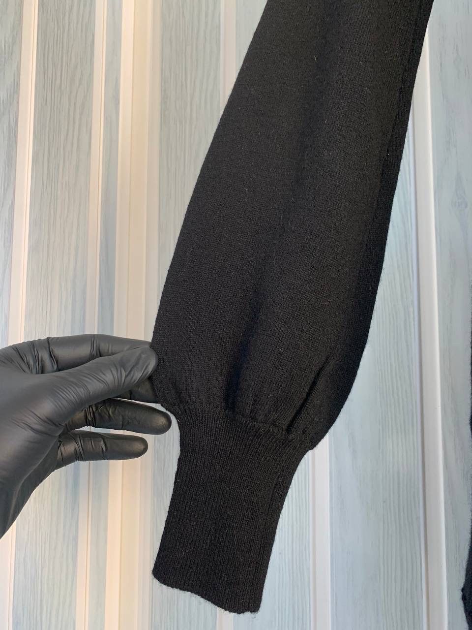RED Valentino Red Valentino Black Wool & Cashmere Blend Knit A-Line Dress Size M / US 6-8 / IT 42-44 - 14 Thumbnail