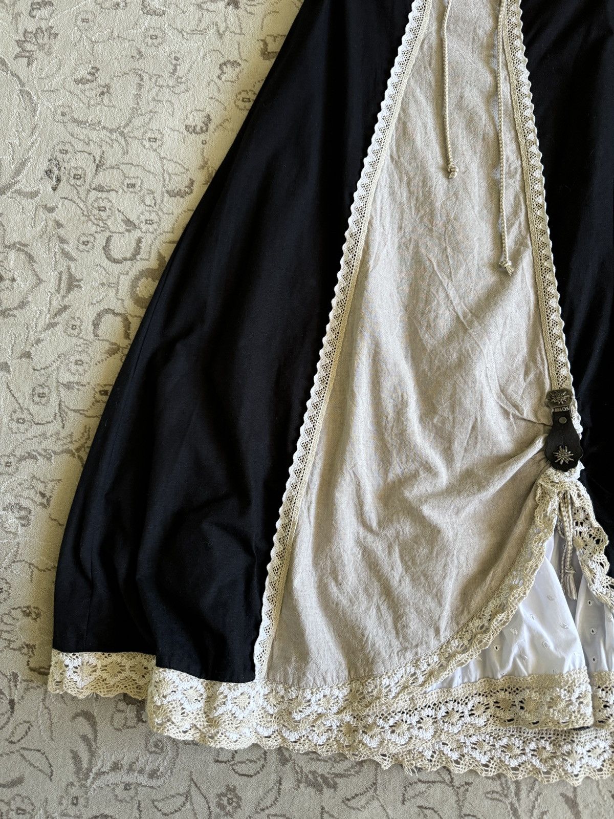 Hysteric Glamour Vintage Stockerpoint Fairy Core Maxi Skirt Gothic Vibe Y2K Size 30" / US 8 / IT 44 - 6 Thumbnail