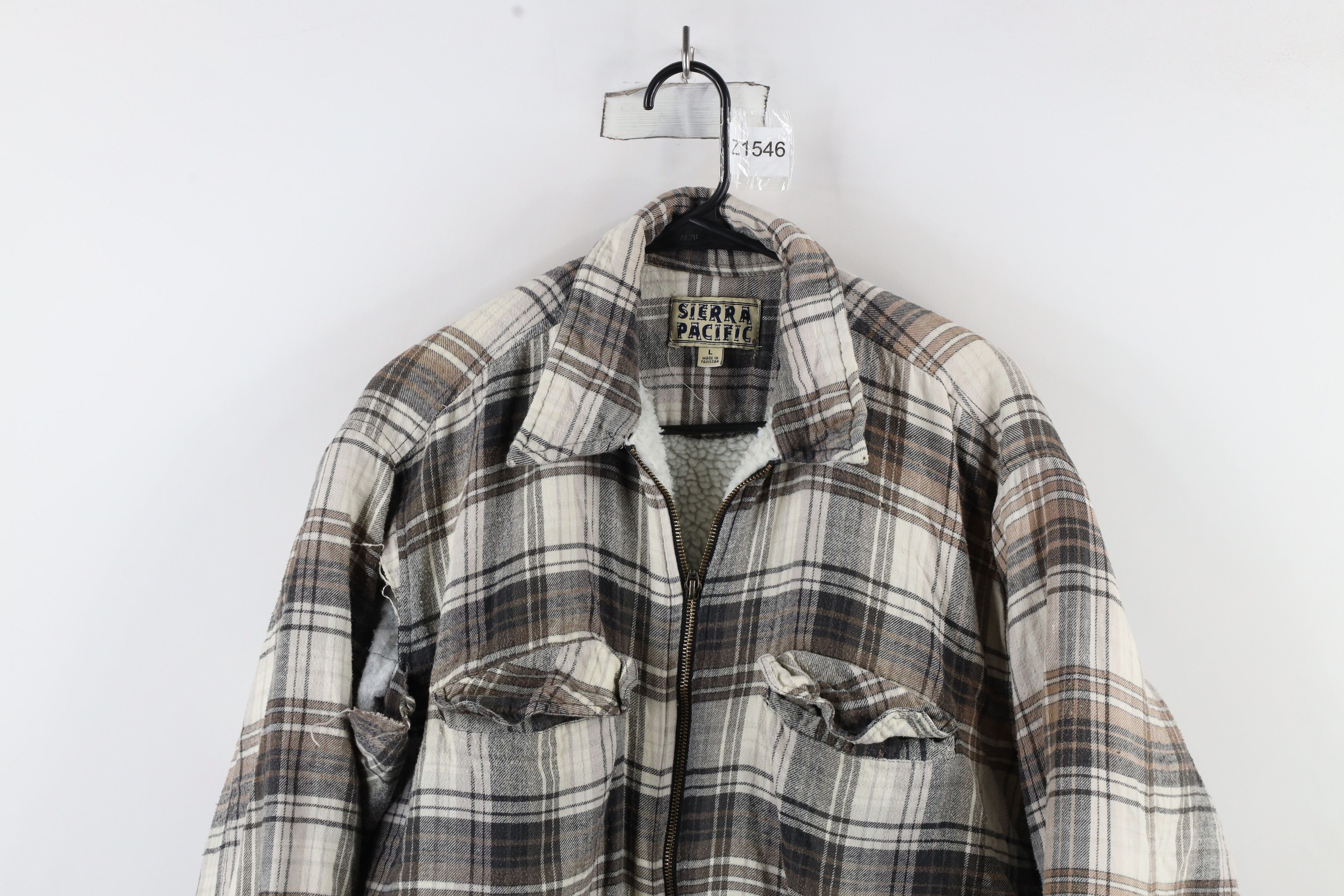 Vintage Vintage 90s Streetwear Fleece Lined Flannel Shirt Jacket Size US L / EU 52-54 / 3 - 2 Thumbnail