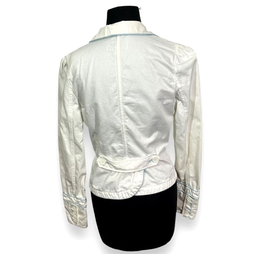 Juicy Couture VINTAGE Juicy Couture Blazer Shirt Womens Large White Size 36" / US 14 / IT 50 - 2 Thumbnail