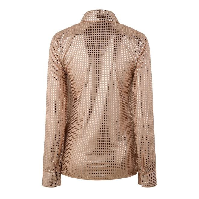 Bottega Veneta Bottega Veneta Long Sleeve Regular Fit Shirt in Beige Size M / US 6-8 / IT 42-44 - 2 Thumbnail