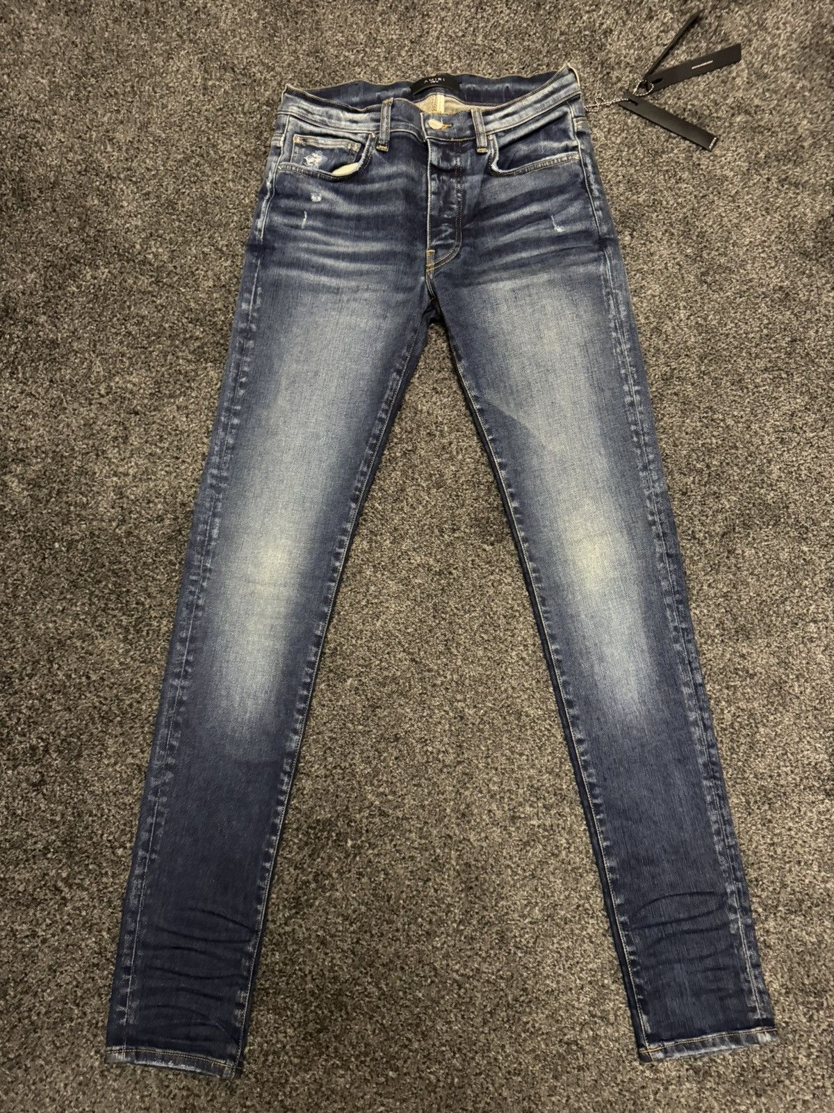 Amiri Amiri Deep Classic Indigo Stack Jeans Size US 30 / EU 46 - 1 Thumbnail
