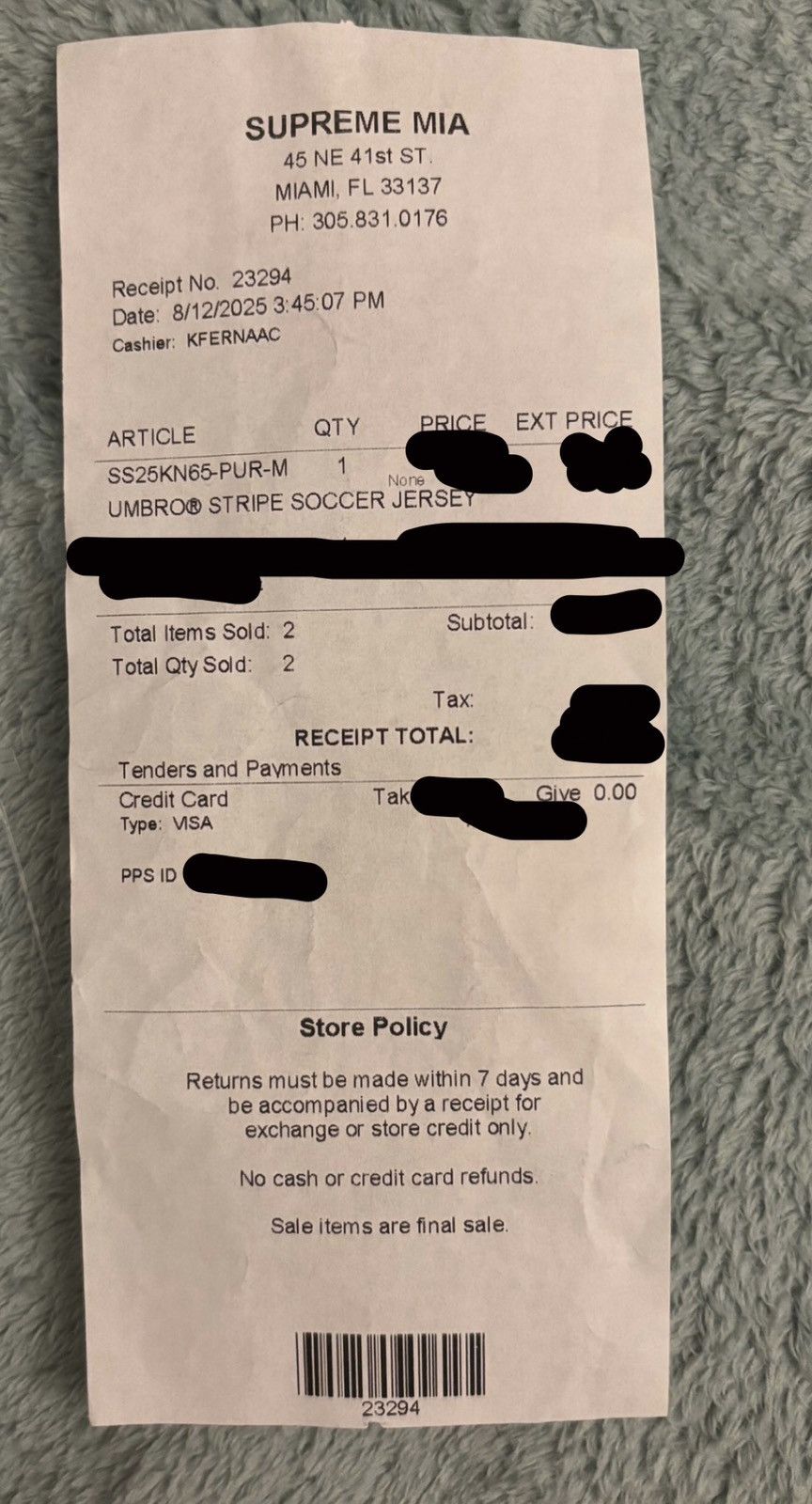 Supreme × Umbro Supreme Umbro Stripe Soccer Jersey Size US M / EU 48-50 / 2 - 6 Thumbnail