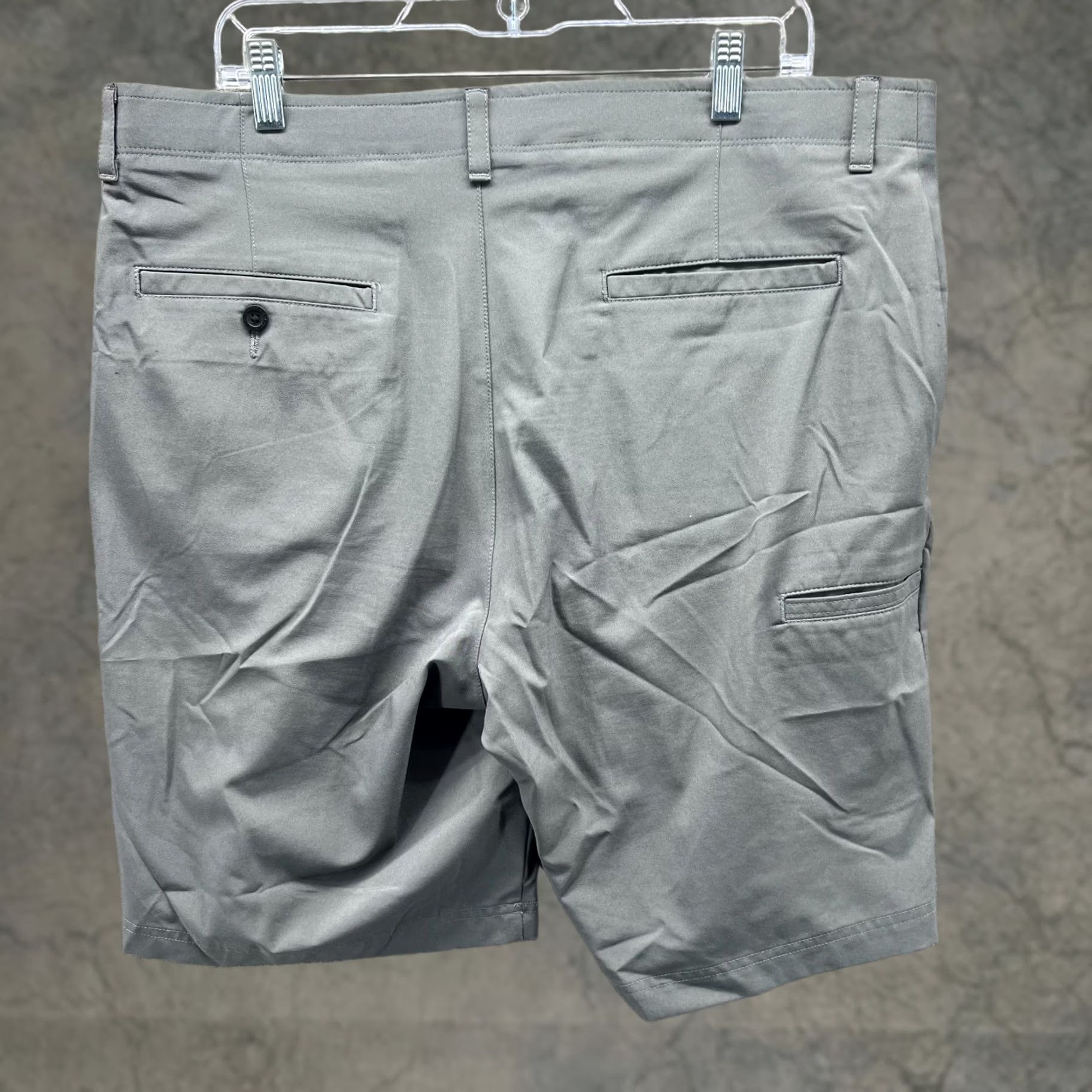 Vintage Jack Nicklaus Shorts Mens 38 Gray Chino Flat Front Cotton Golf Golfer Knit Pants Shirt Size US 38 / EU 54 - 1 Thumbnail