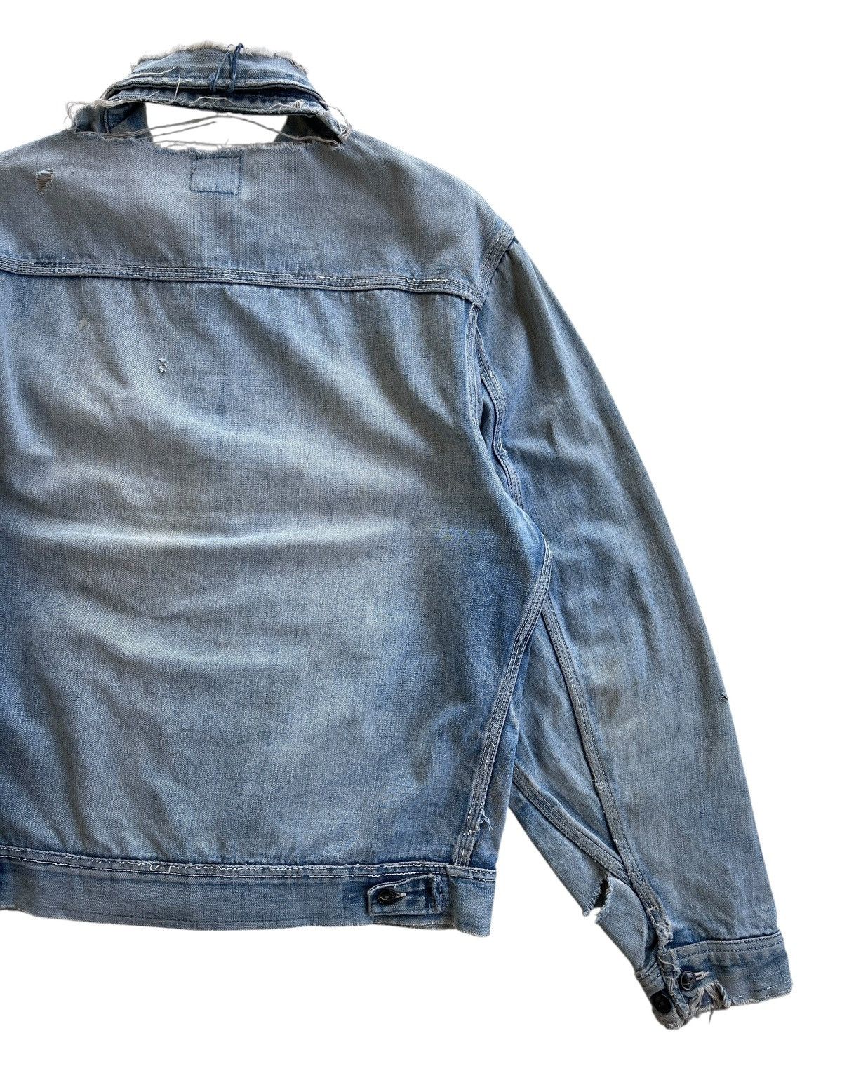 Lee Destroyed❗️70s Lee Jelt 91 B Distressed Jacket Size US L / EU 52-54 / 3 - 17 Thumbnail