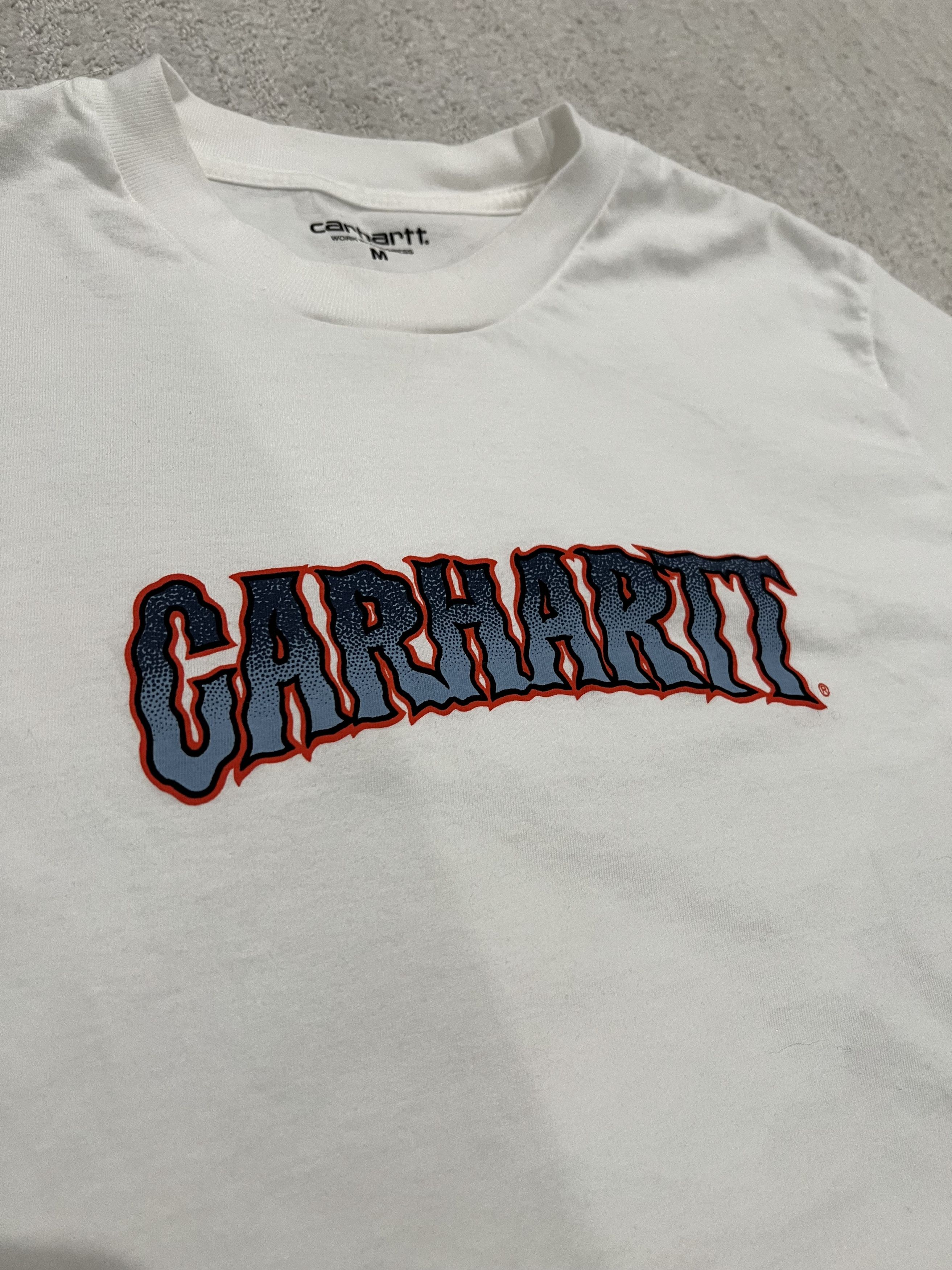 Carhartt Wip Carhartt WIP White T-Shirt Size US M / EU 48-50 / 2 - 2 Thumbnail