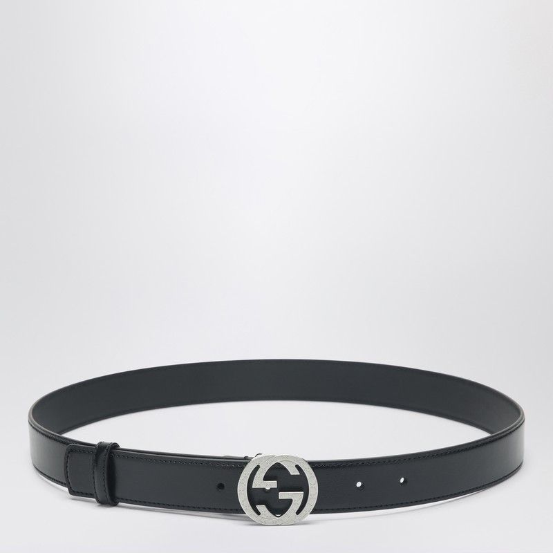 Gucci Belt With Gg Engraved Buckle