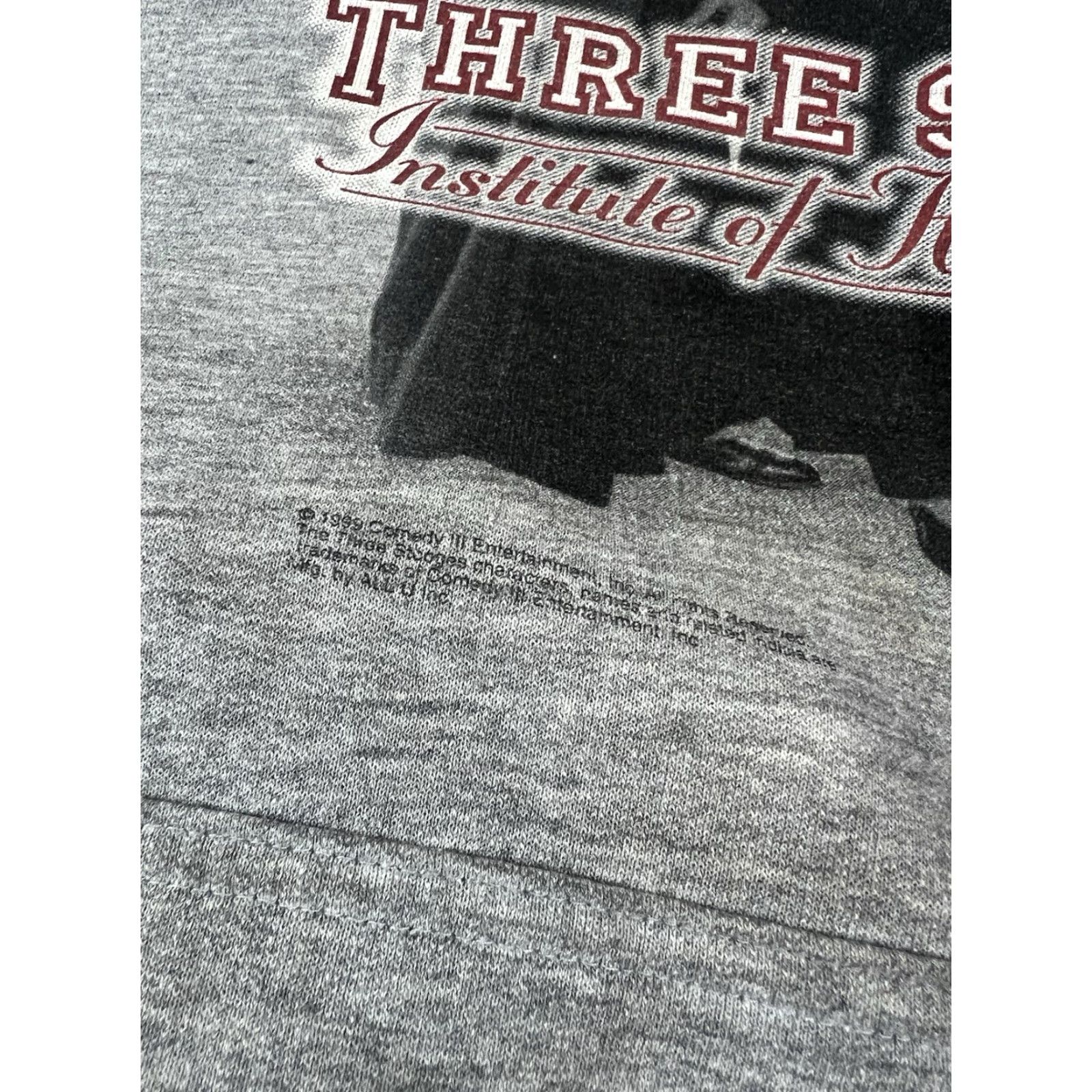 Gildan VINTAGE The Three Stooges Hoodie Sweatshirt 2XL Grey Mens Distressed Size US XXL / EU 58 / 5 - 5 Thumbnail