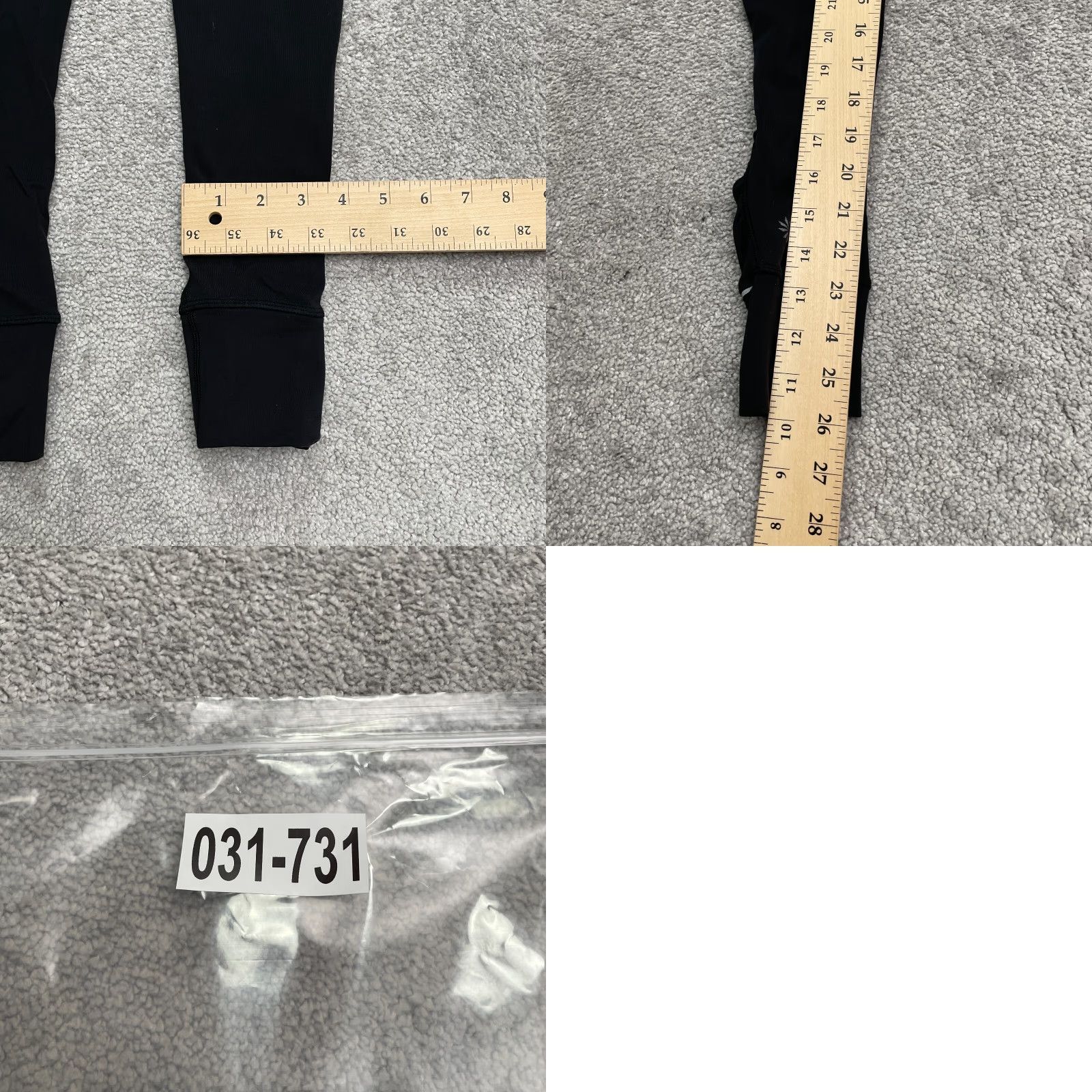 Athleta Athleta Relay Tight Compression Leggings Women XXS Black Active Zip Pocket 24x26 Regular Stretch Lightweight Athletic Size 24" / US 00 / IT 34 - 9 Thumbnail