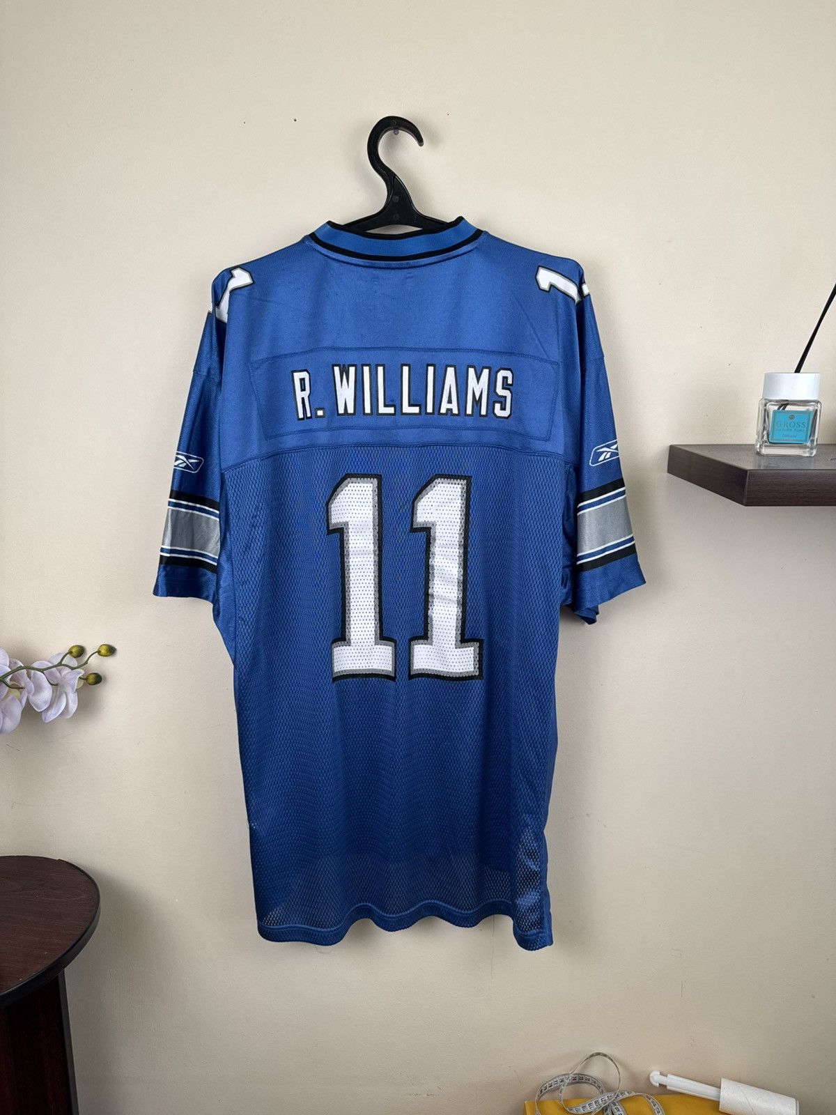 Reebok Roy Williams #11 Detroit Lions Jersey Reebok XL NFL Blue Size US XL / EU 56 / 4 - 1 Thumbnail