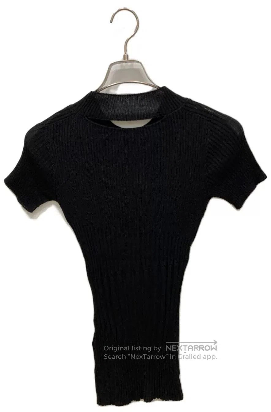 Yohji Yamamoto Yohji Yamamoto Cropped Round Neck Short Sleeve Knit. Size M / US 6-8 / IT 42-44 - 2 Thumbnail