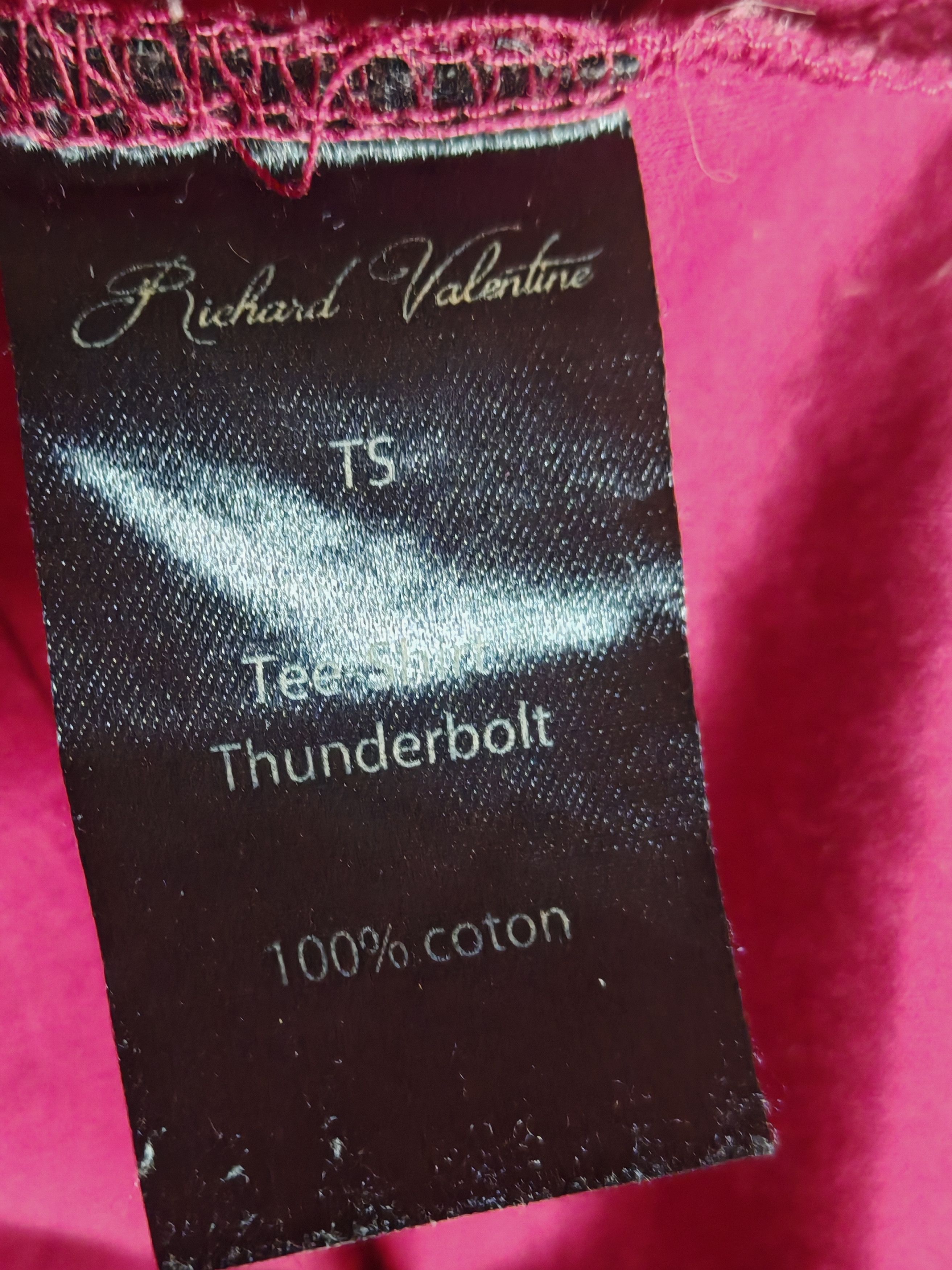 Designer Richard Valentine Thunderbolt Logo T-Shirt Trashed Size US S / EU 44-46 / 1 - 10 Thumbnail