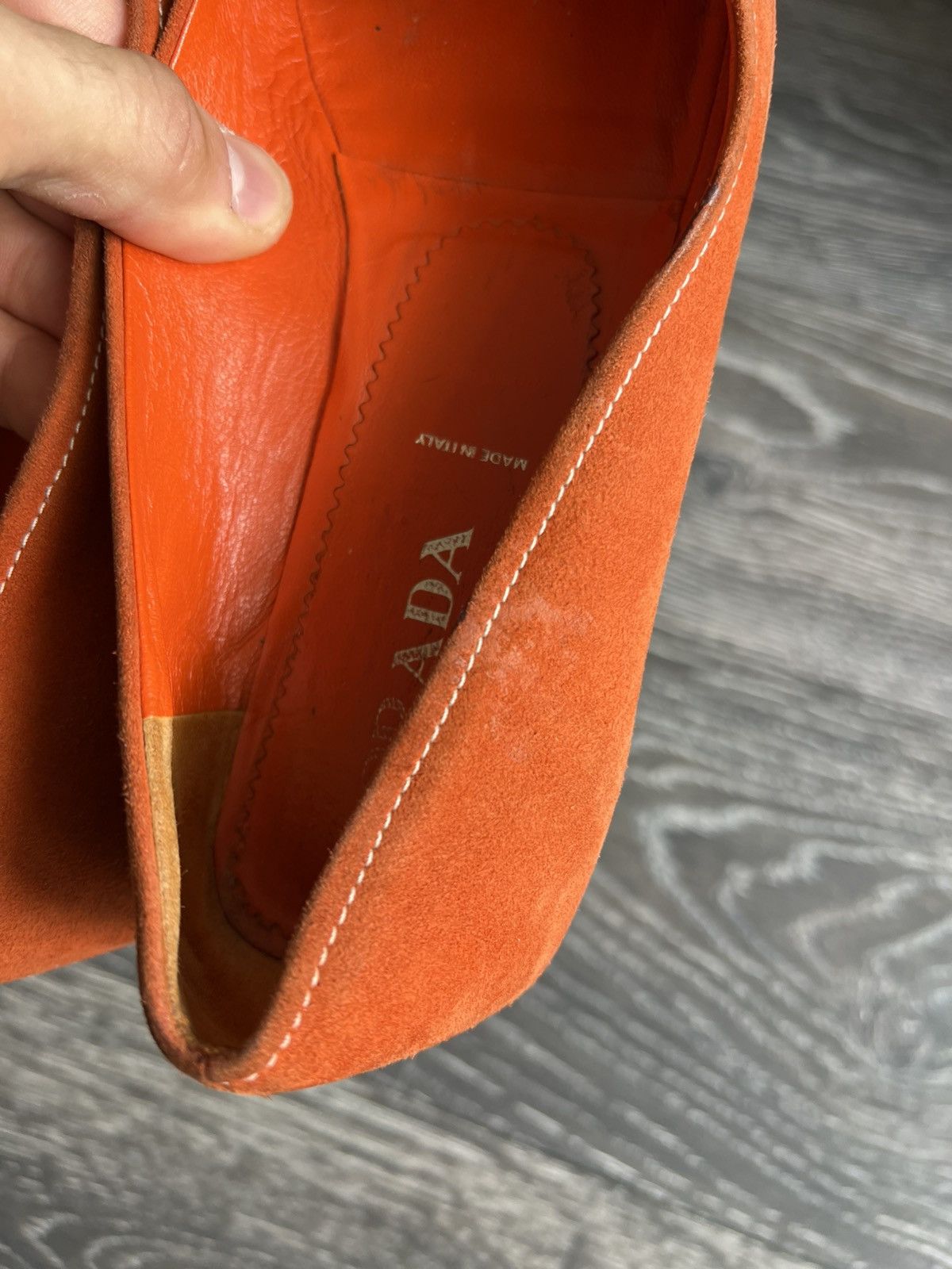 Prada Prada suede penny loafers Size US 6 / IT 36 - 11 Thumbnail