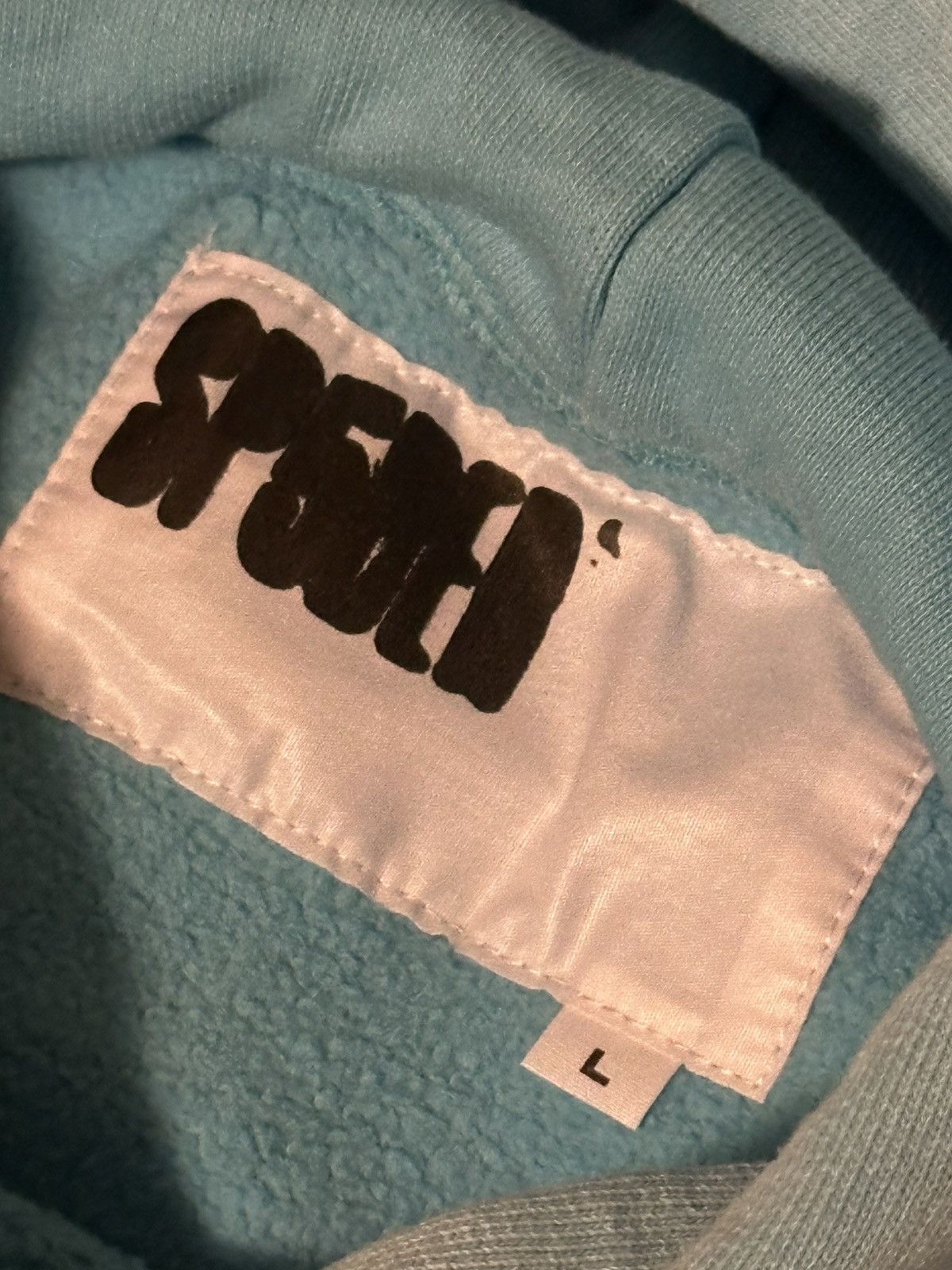 Sp5der Sp5der OG Web V2 Spray Hoodie Light Blue Size US L / EU 52-54 / 3 - 2 Thumbnail