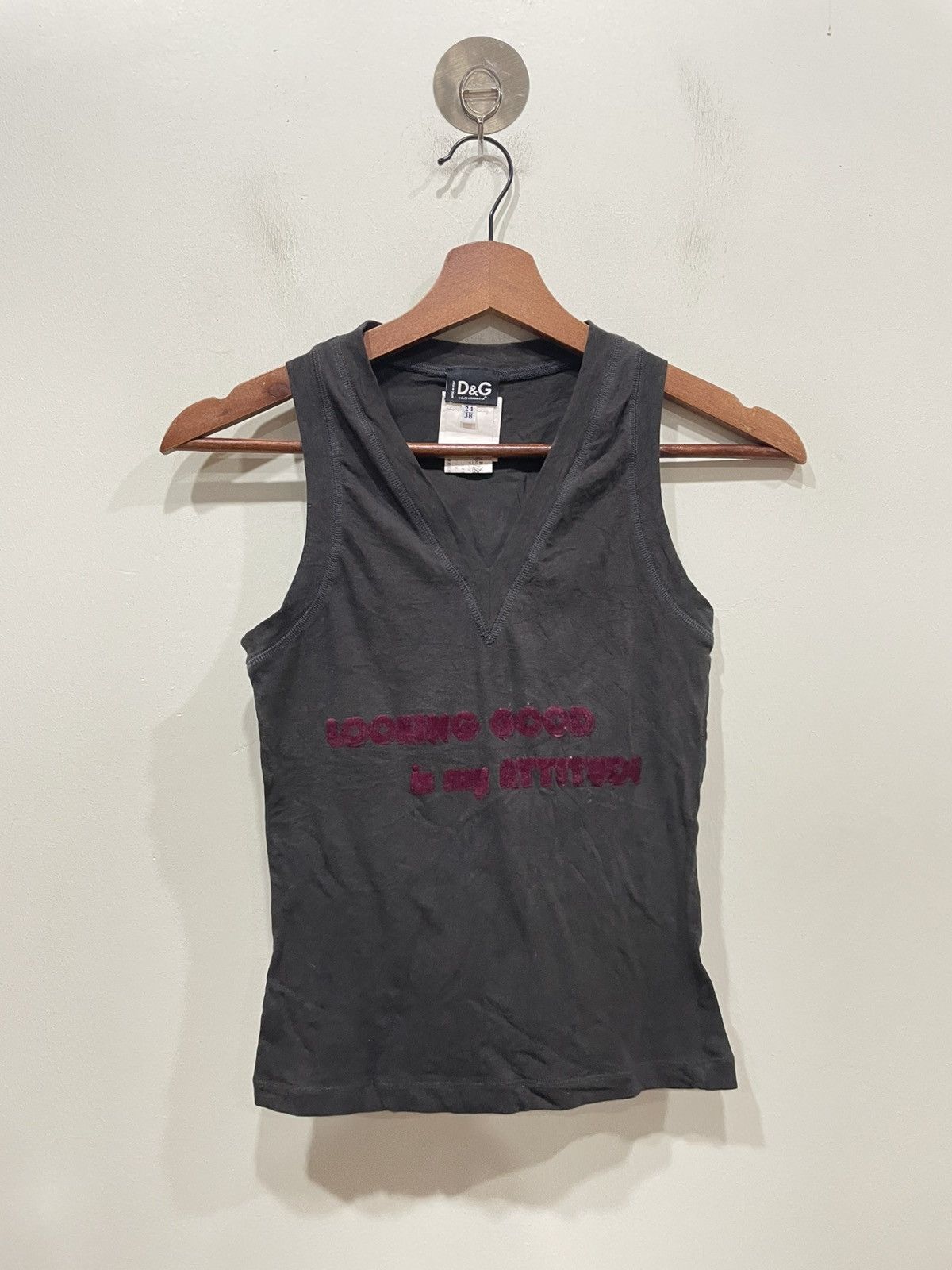Dolce & Gabbana Dolce &Gabbana Vneck Tank top Size XS / US 0-2 / IT 36-38 - 1 Thumbnail