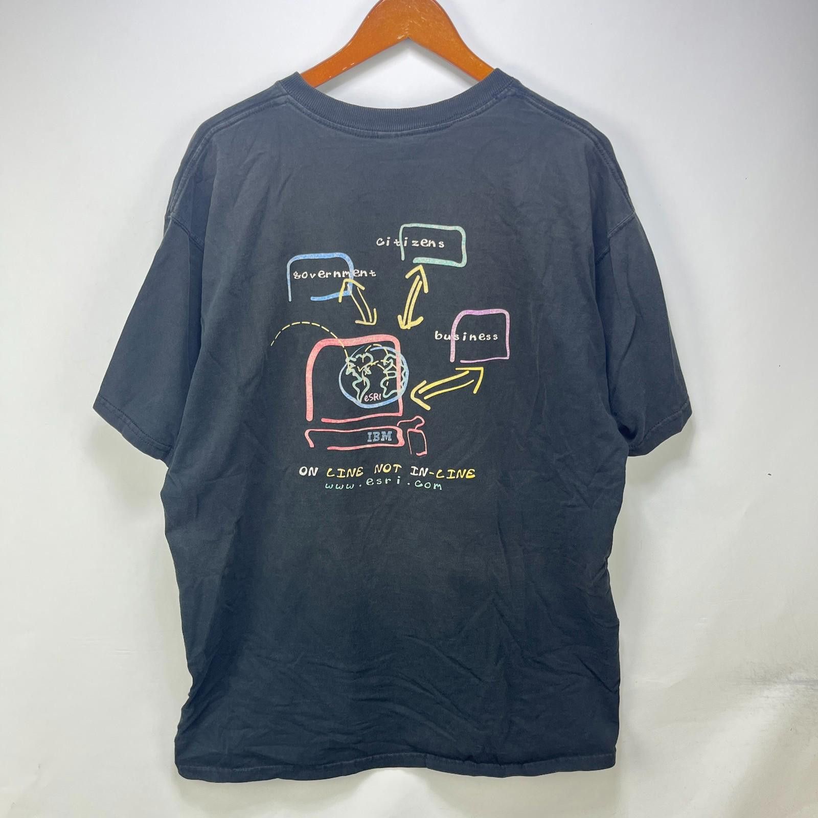 Fruit Of The Loom Vintage 90s IBM Computer Internet Solutions T Shirt XL Size US XXL / EU 58 / 5 - 1 Thumbnail
