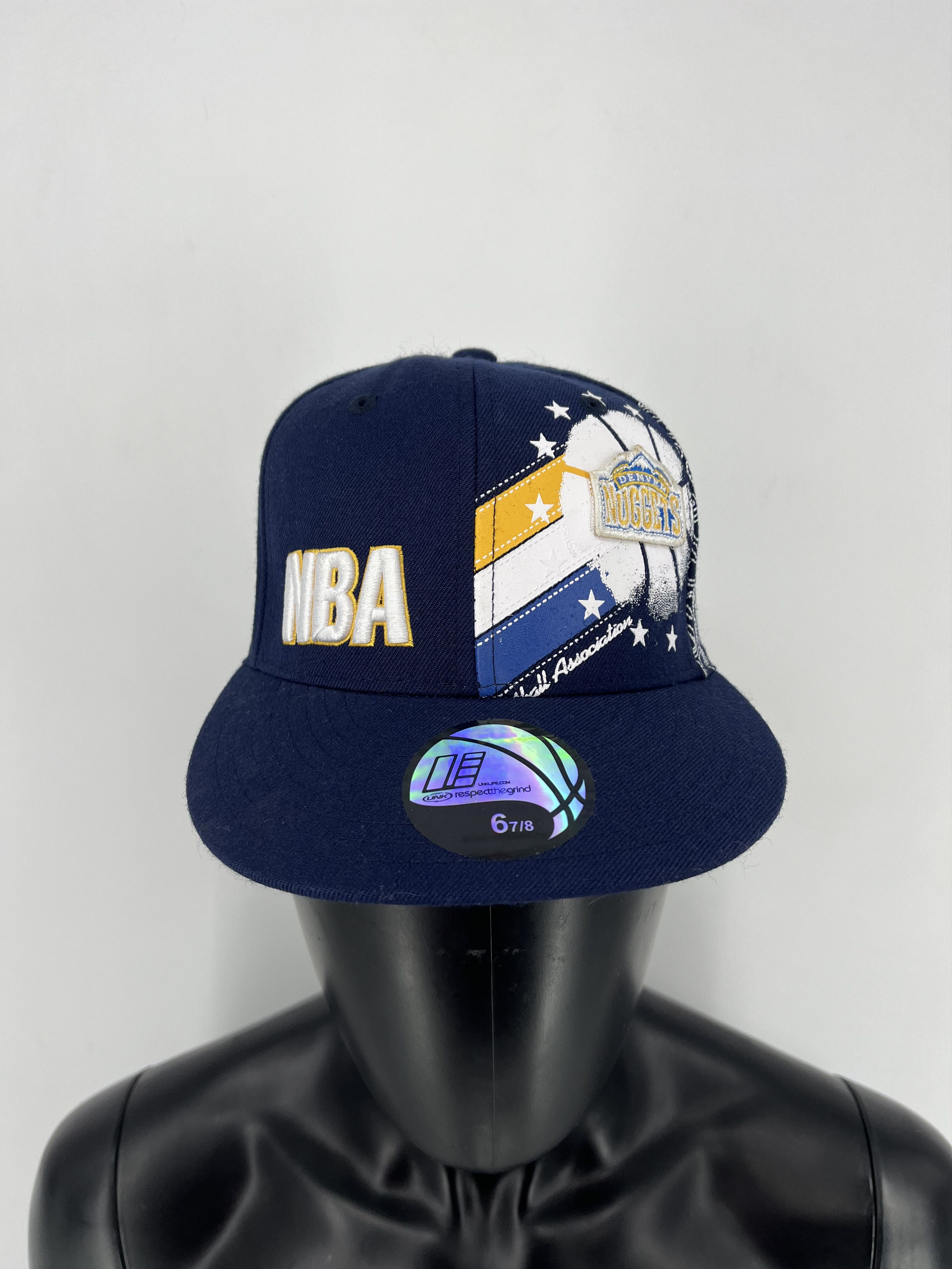 Denver Nuggets レインボーキャップ NBA公式 vtg rare nba denver nuggets rainbow skyline two tone starter