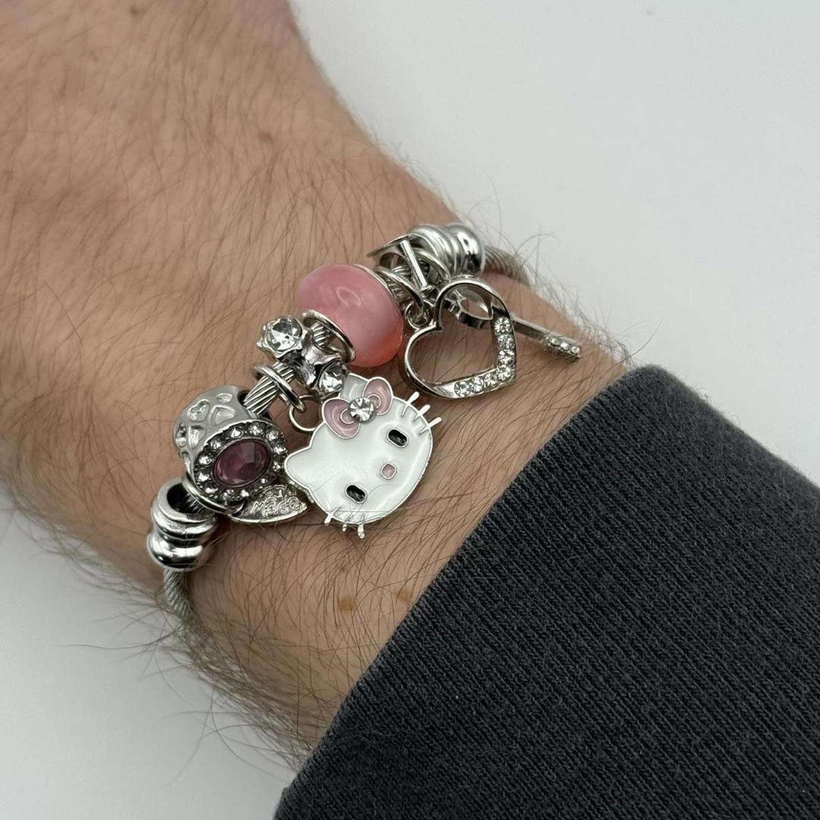 Other y2k style hello kitty kuromi charm bracelets 2 piece set Size ONE SIZE - 5 Thumbnail