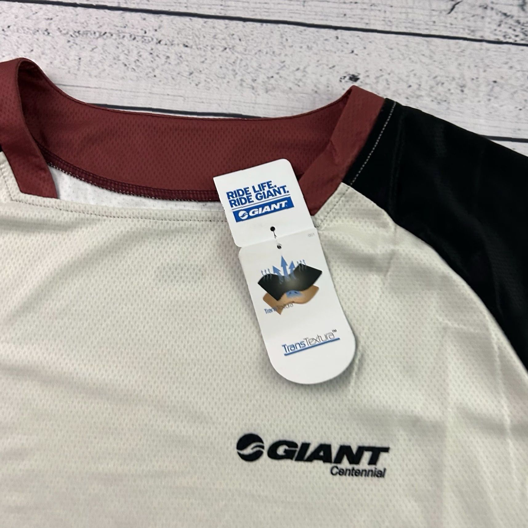 Vintage Giant Transfer Custom Centennial Jersey Shirt 2XL Beige Mens Short Sleeve Size US XXL / EU 58 / 5 - 2 Thumbnail