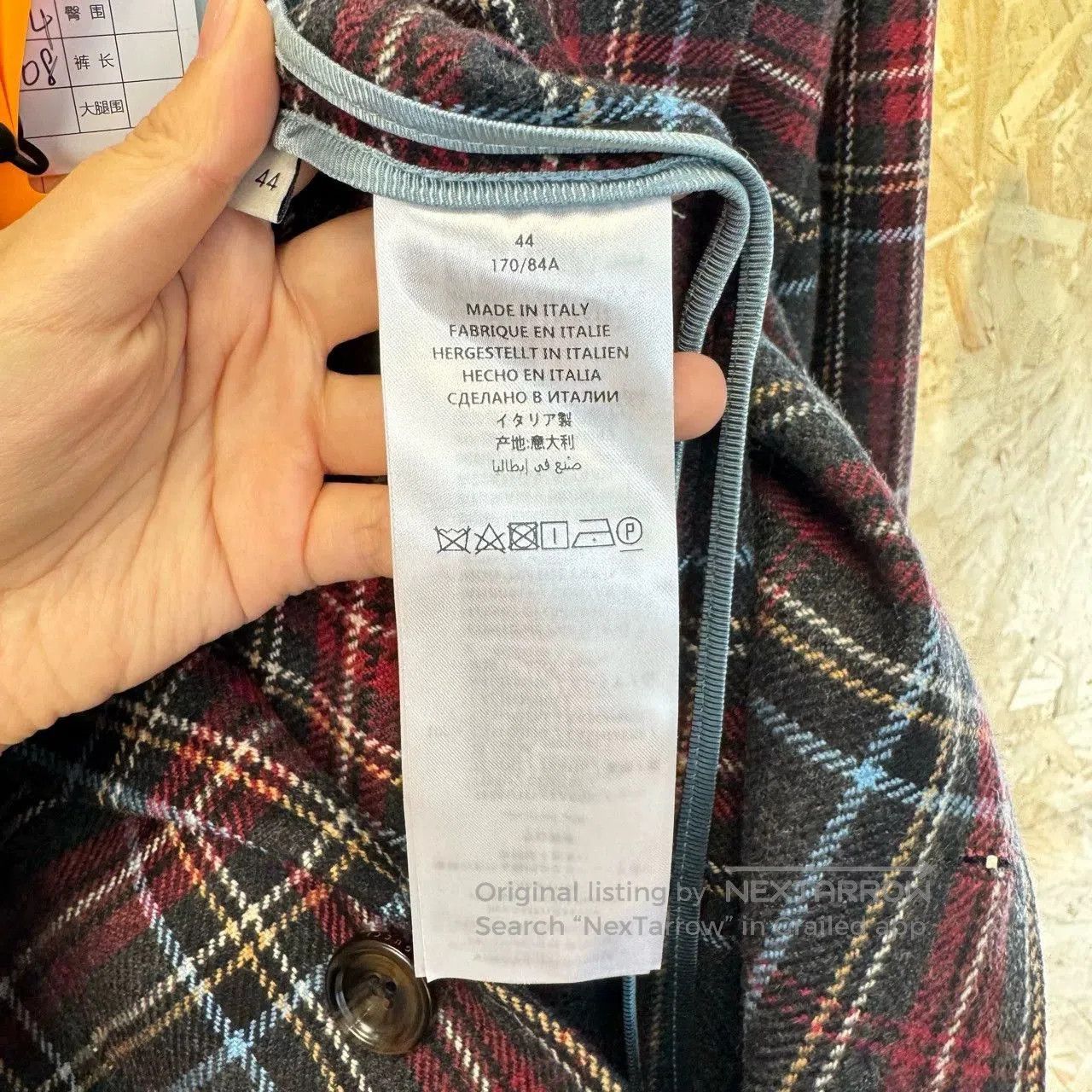 Gucci gucci plaid cashmere coat with tags. Size XL / US 12-14 / IT 48-50 - 4 Thumbnail