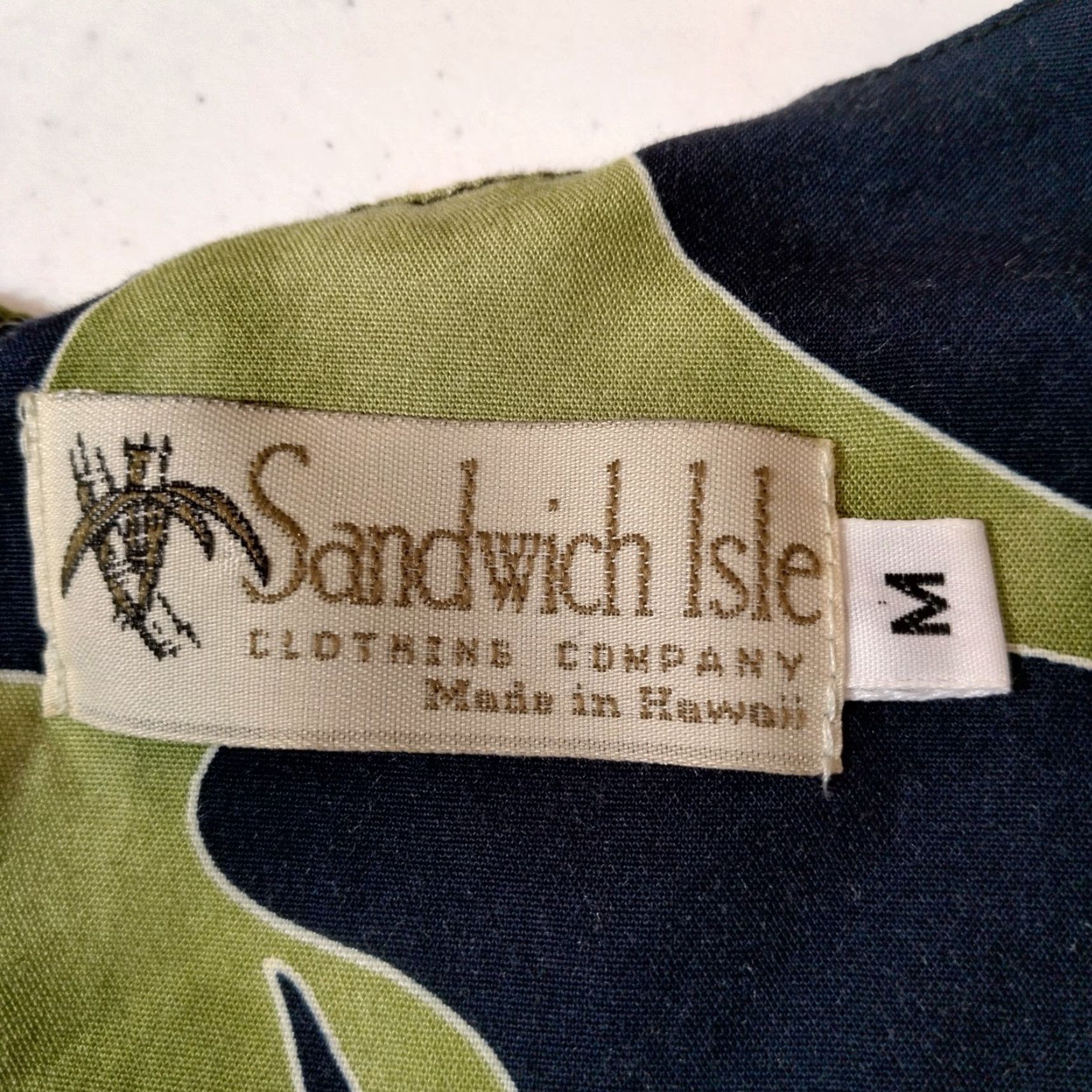 Vintage VINTAGE Sandwich Isle Hawaiian Dress Women Medium Green Floral Beach Vacation Sheath Summer Size M / US 6-8 / IT 42-44 - 5 Thumbnail