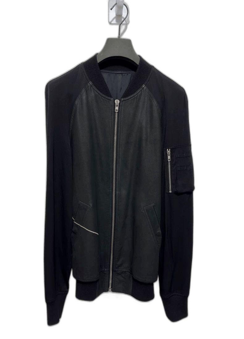 Rick Owens rick owens leather bomber jacket ma1-2508 Size US M / EU 48-50 / 2 - 1 Thumbnail