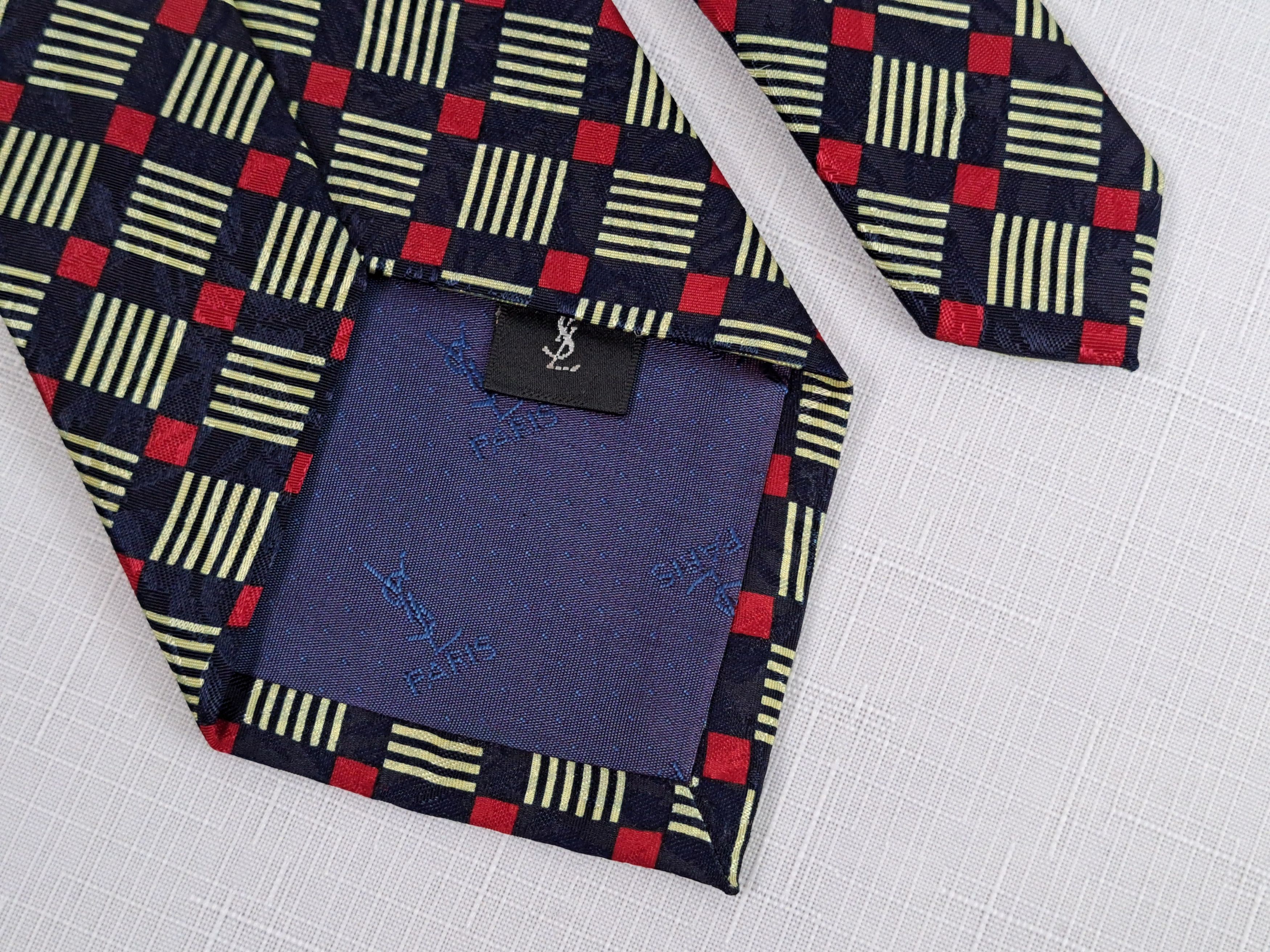 Vintage × Yves Saint Laurent Vintage YVES SAINT LAURENT silk Tie. Size ONE SIZE - 8 Thumbnail
