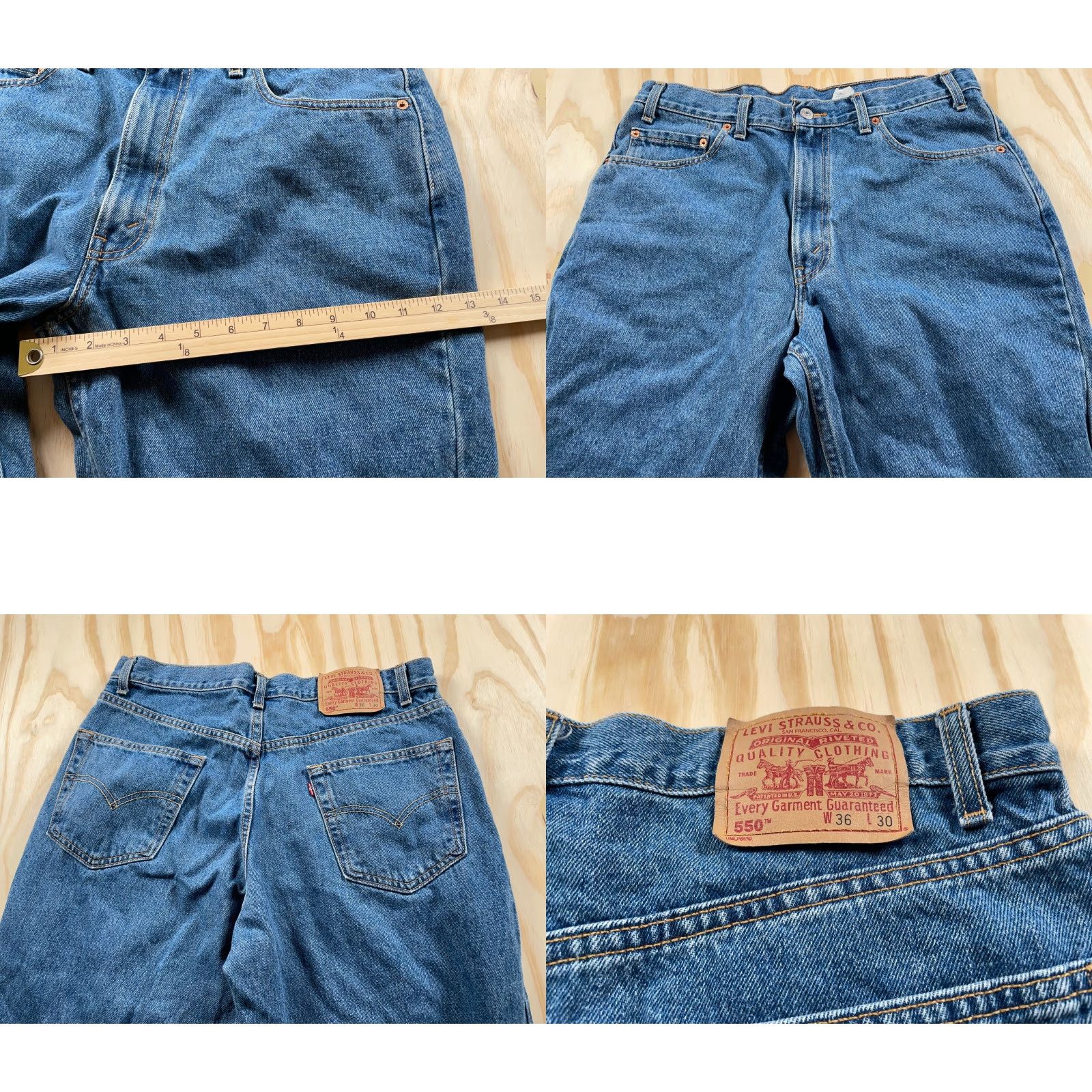 Levi's VTG Levi's Jeans 550 Relaxed Tapered Fit 34x29.5 Blue Denim Size US 36 / EU 52 - 8 Thumbnail