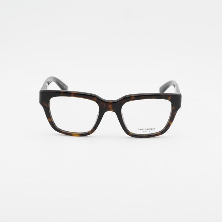 Saint Laurent Paris Saint Laurent SL804 002 Eyeglasses Havana 51mm Square Frame Size ONE SIZE - 2 Thumbnail