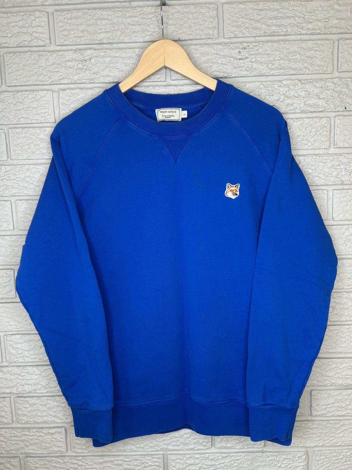 Maison Kitsune Maison Kitsune Fox Head Crewneck Sweater Size US L / EU 52-54 / 3 - 6 Thumbnail