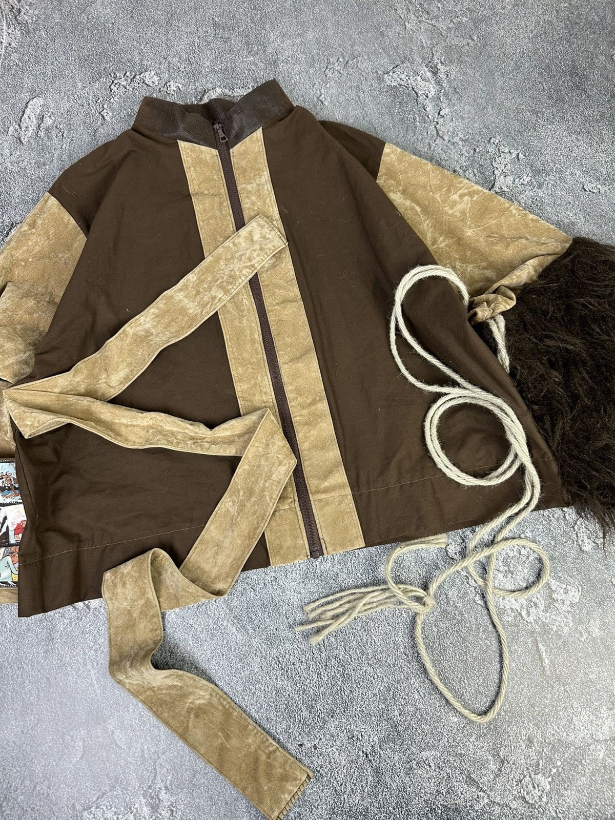 If Six Was Nine Vintage Avantgarde Fur Zipper Jacket Dolche Gabbana Style Size US M / EU 48-50 / 2 - 2 Thumbnail
