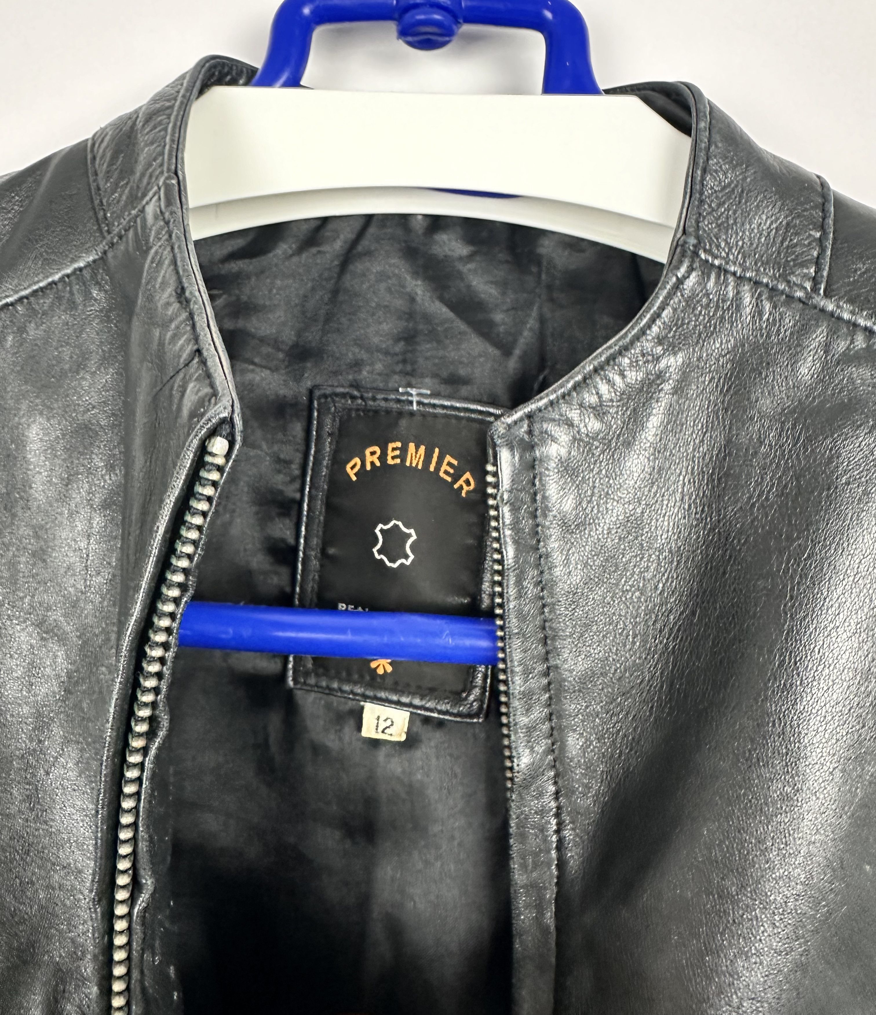 Vintage Avant Garde Black Biker Leather Jacket Opium Size S / US 4 / IT 40 - 7 Thumbnail