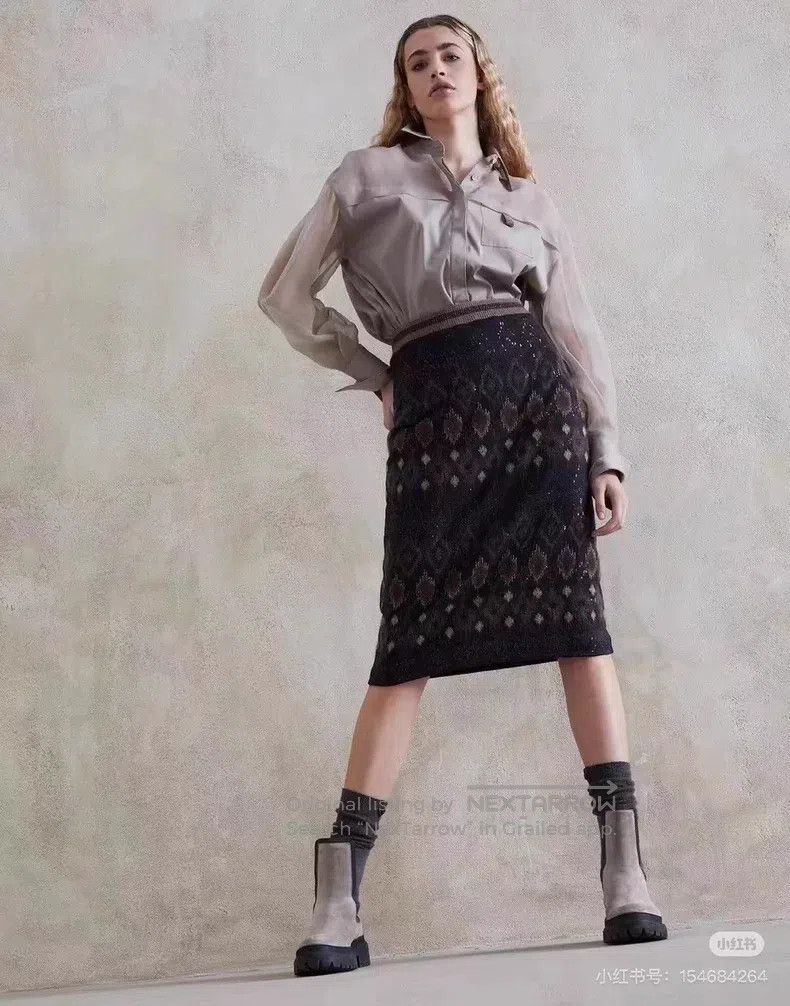 Brunello Cucinelli Brunello Cucinelli Sequined skirt Size 25" / US 0 / IT 36 - 6 Thumbnail