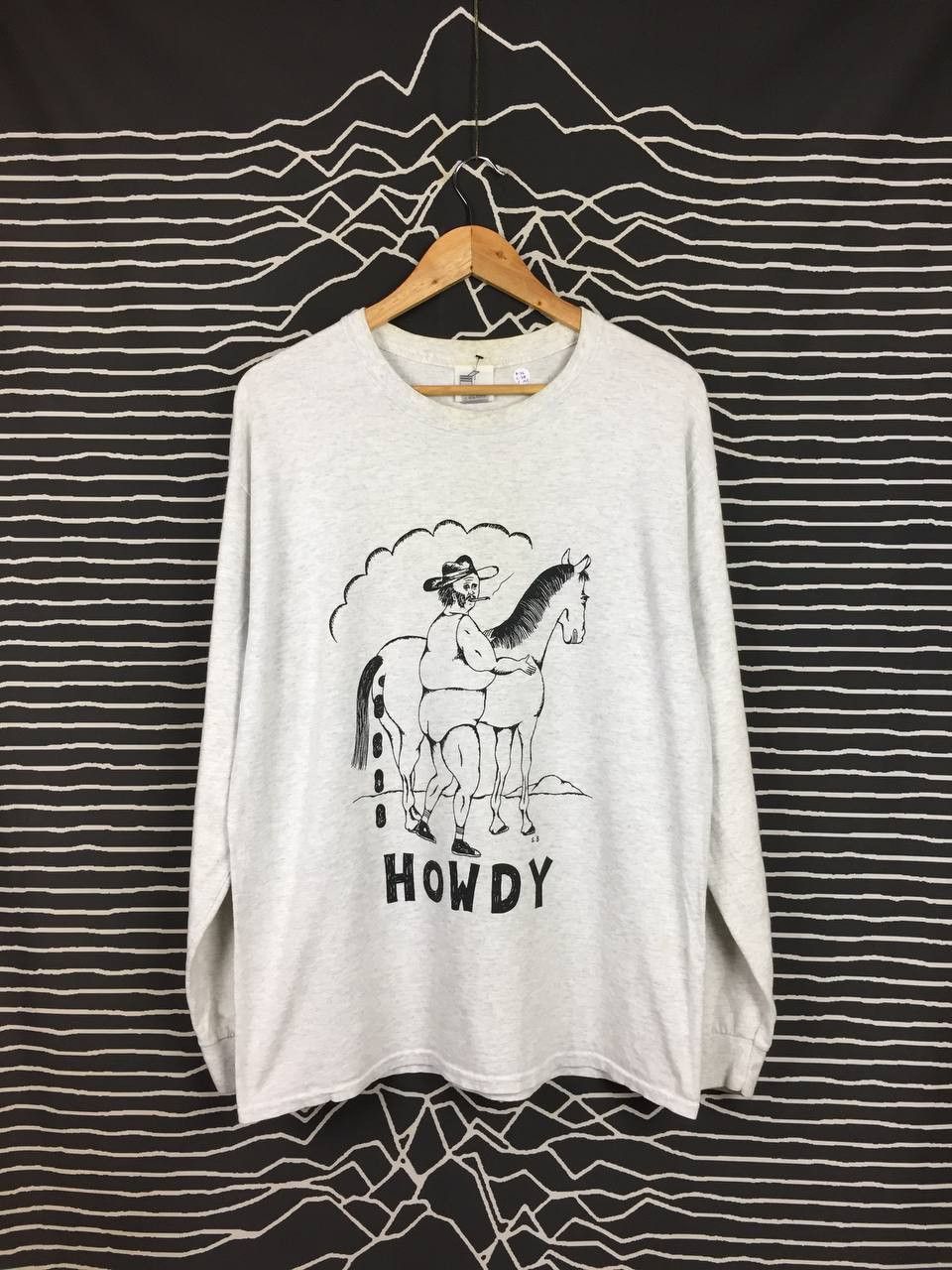 Vintage LIFERS Circa 1996 Wear Brand Howdy Cowboy Longsleeve Tee Size US L / EU 52-54 / 3 - 1 Thumbnail