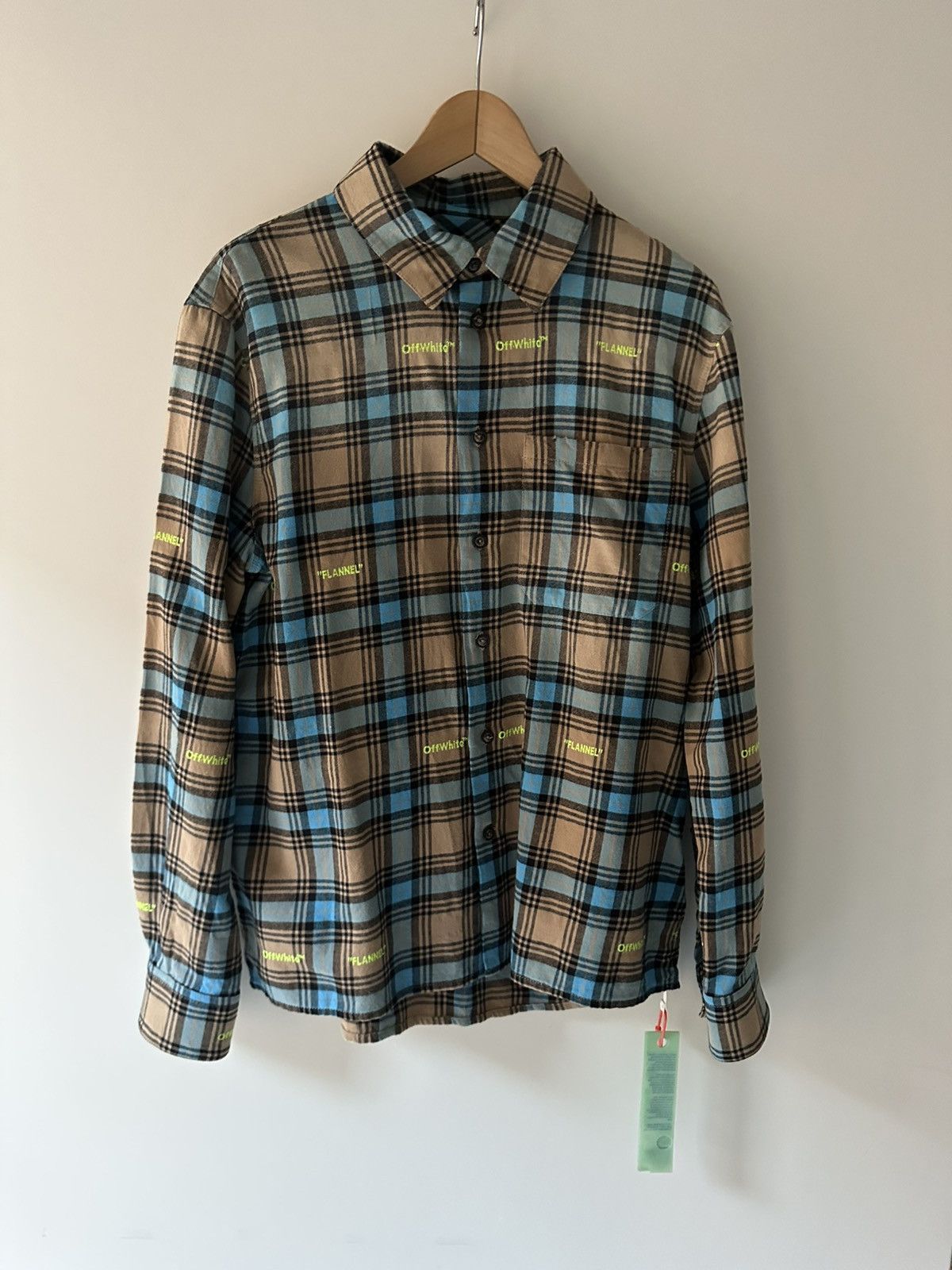 Off-White Off-White™ “FLANNEL” Checked Shirt - Size S Size US S / EU 44-46 / 1 - 1 Thumbnail