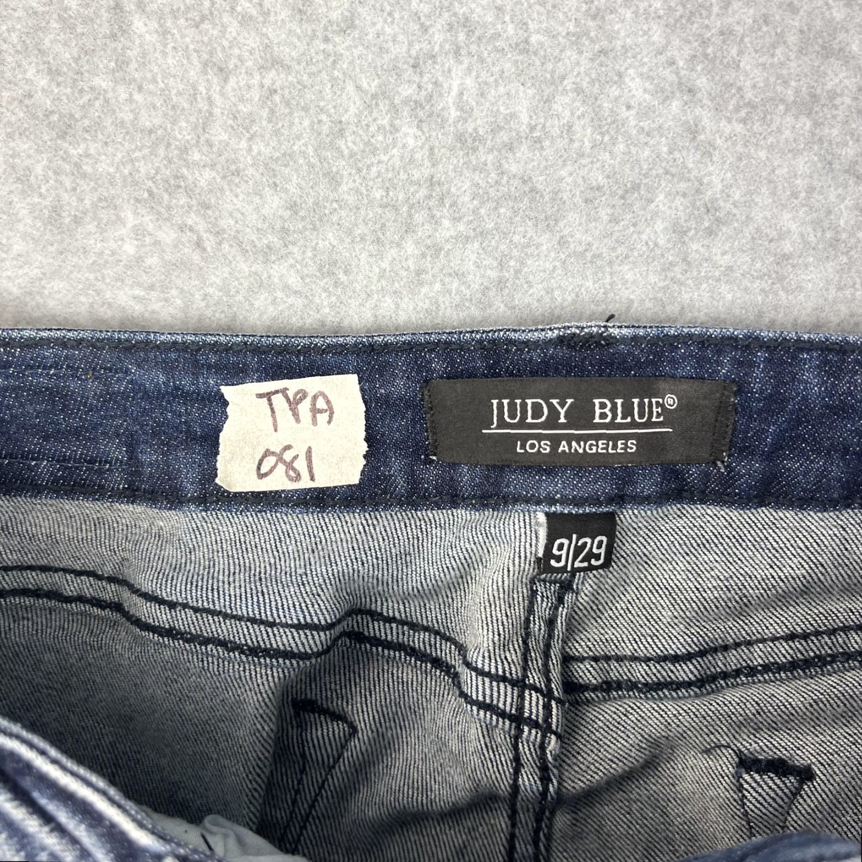 Denime Judy Blue Jeans Womens 9/29 Blue Relaxed Fit Distressed Pocket Denim Jeans Size 30" / US 8 / IT 44 - 6 Thumbnail