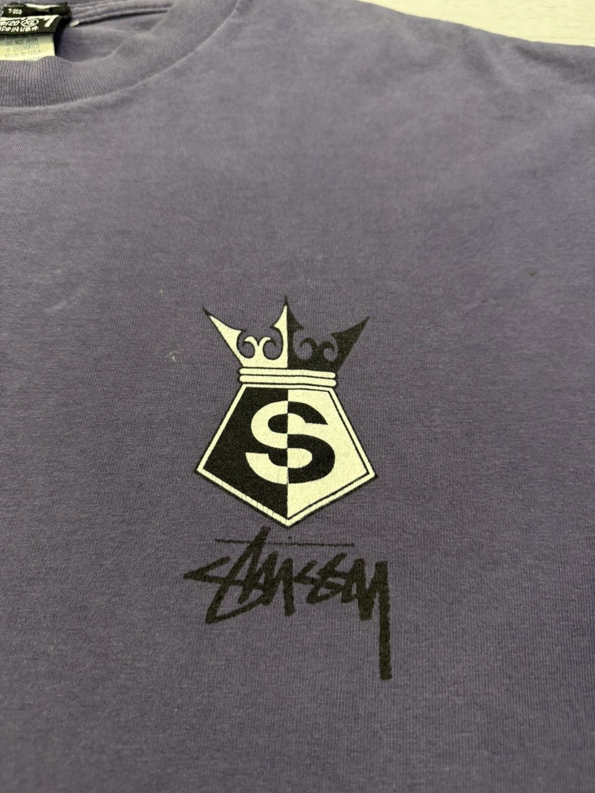 Other 80’s Vintage Stussy Crown Logo Faded Tee Size US XL / EU 56 / 4 - 6 Thumbnail