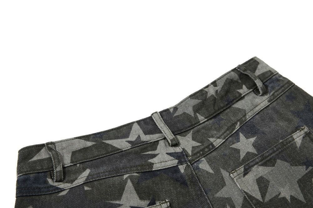 Vintage Men's loose star wide-leg scimitar camouflage pants Size US 32 / EU 48 - 4 Thumbnail